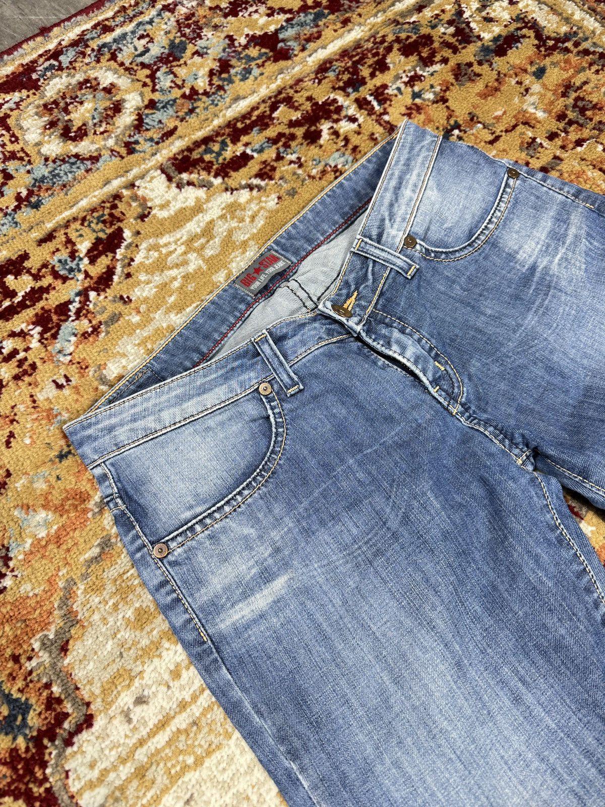 Japanese Brand ᶠᵃⁿᶜʸᵍᵘʸ Y2K Flared Denim Boootcut Flared Jeans Cargo Pant Size US 30 / EU 46 - 2 Thumbnail