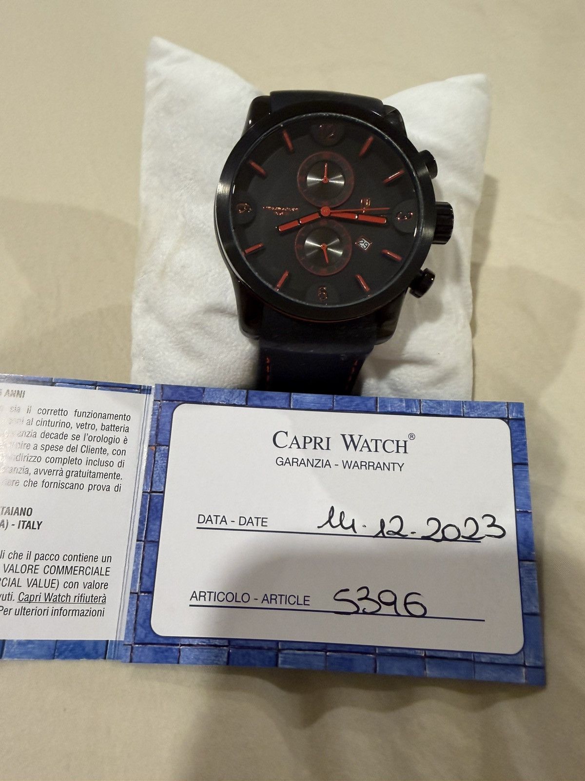 Other Capri Watch Karboncolor red chrono Size 44 - 3 Thumbnail