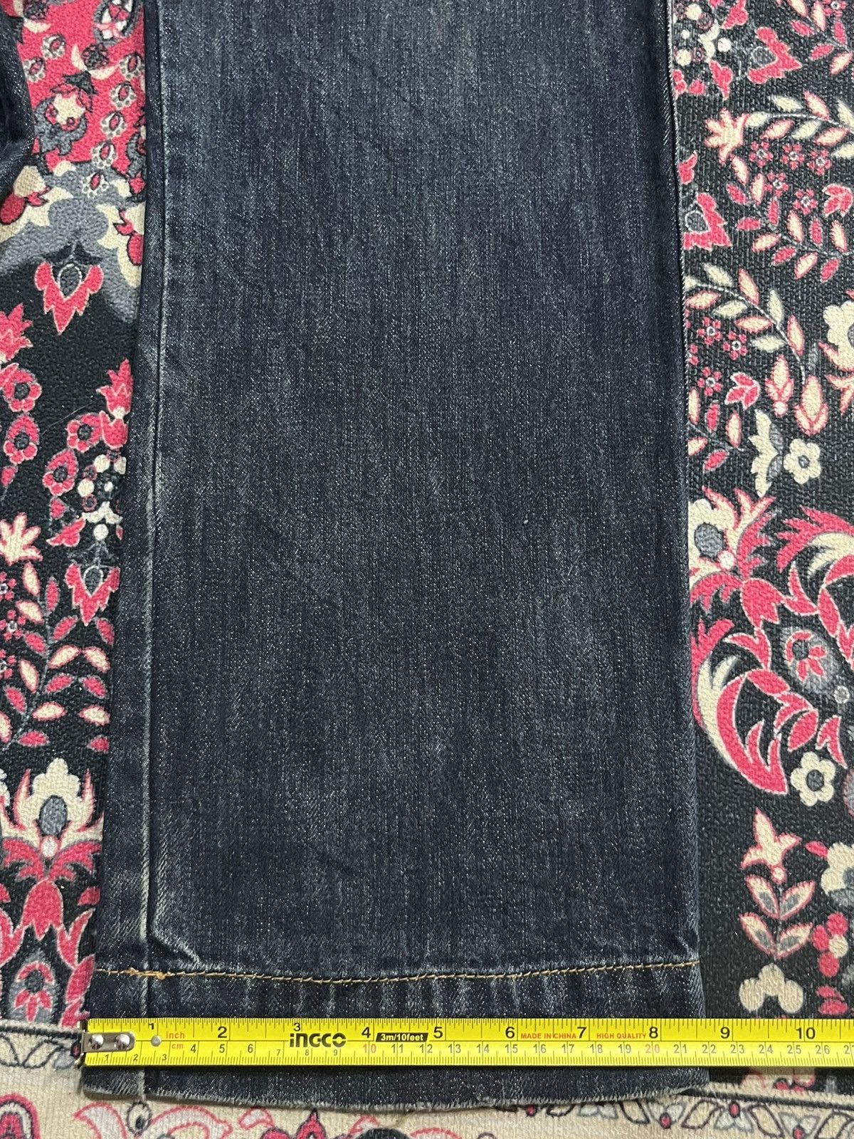 X-LARGE Vintage X-Large Dark Blue Washed Frayed Leg Loose Jeans Size US 32 / EU 48 - 15 Thumbnail