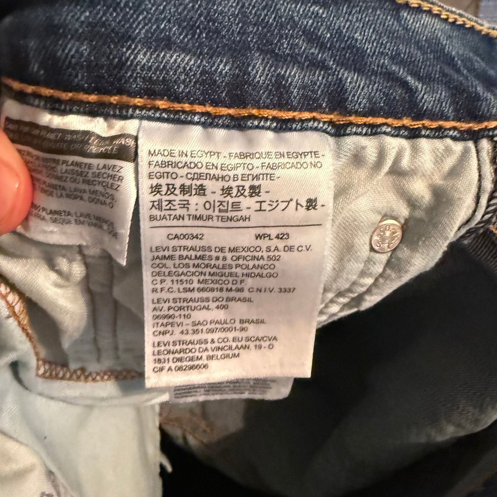 Levi's Levi's 502 Men's Jeans Blue Denim Straight Fit Stretch 31x32 Size US 31 - 8 Thumbnail