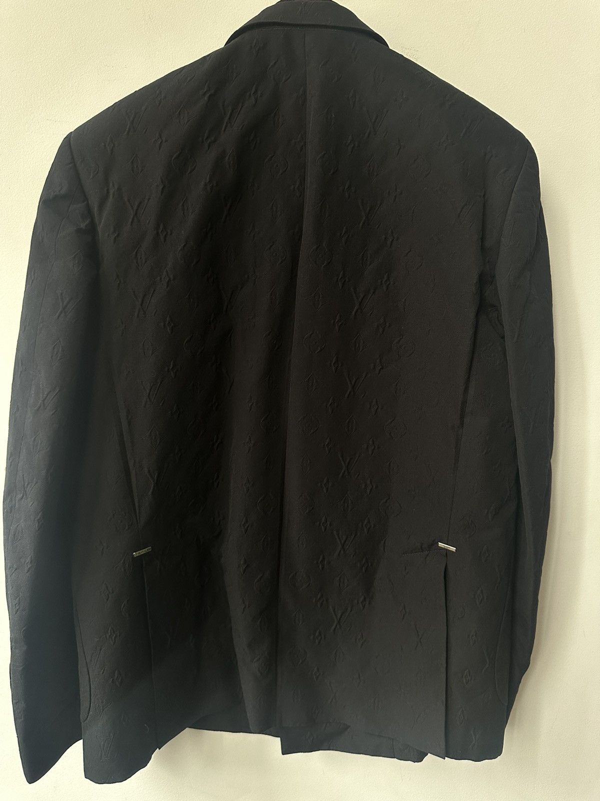 Louis Vuitton Louis Vuitton LV Black Monogram Double Breasted Blazer 48 Size 48R - 5 Thumbnail