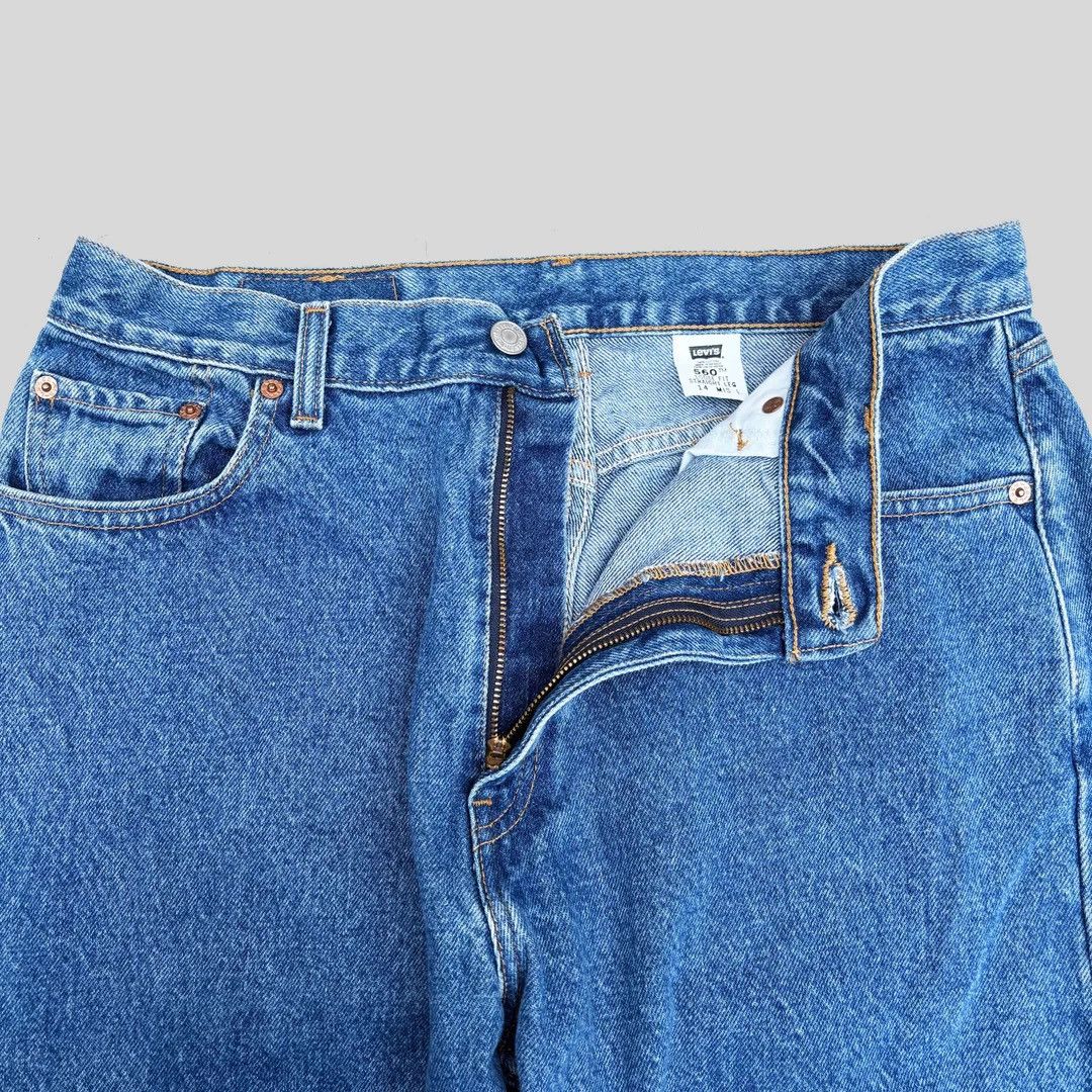 Levi's Levi’s 1990 90s Vintage 560 W34 L34 Loose Blue Denim Jeans Size US 34 / EU 50 - 3 Thumbnail