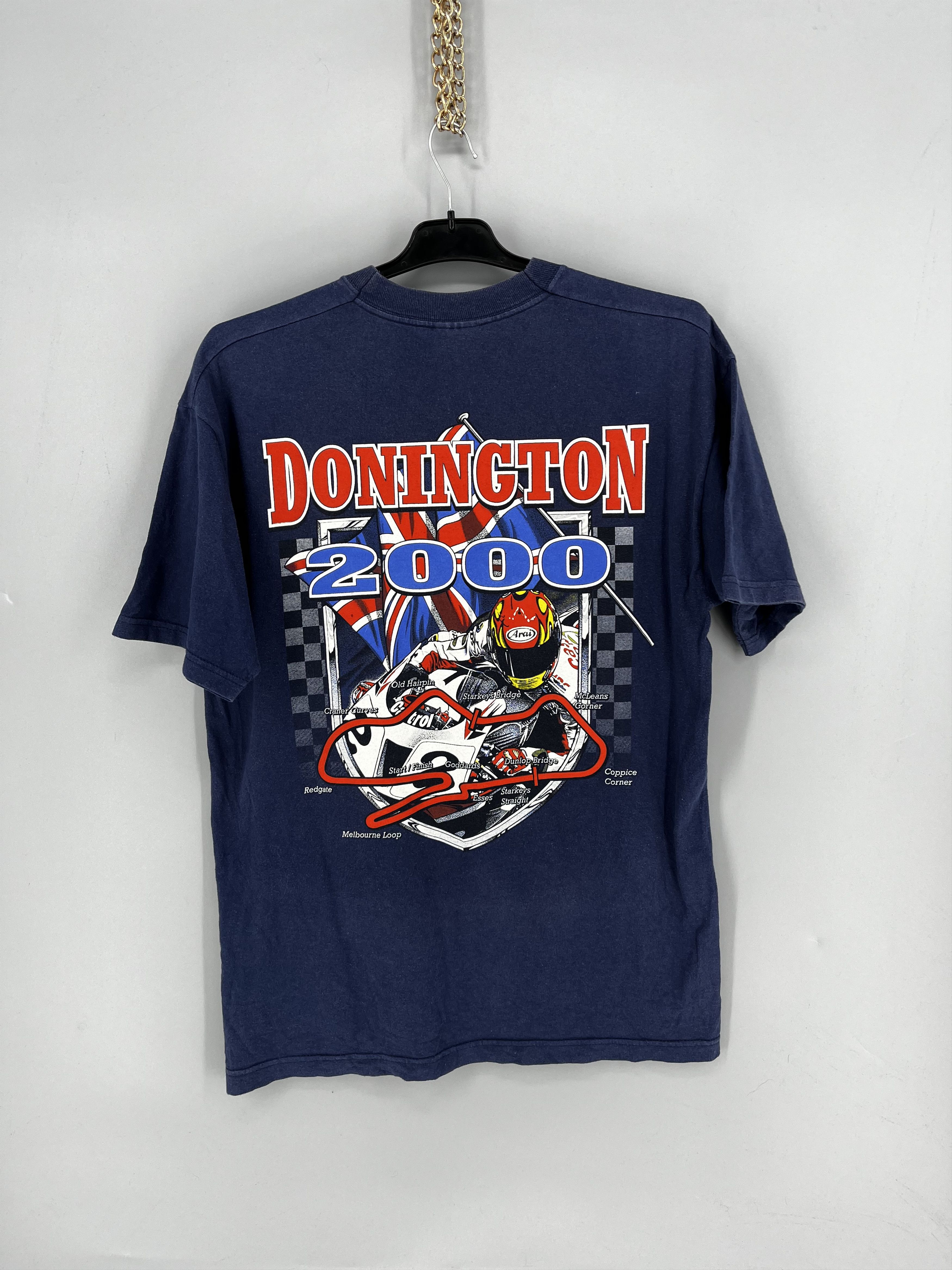 Vintage Vintage MotoGP Donington 2000 T-Shirt Screen Stars Racing Size US M / EU 48-50 / 2 - 11 Thumbnail