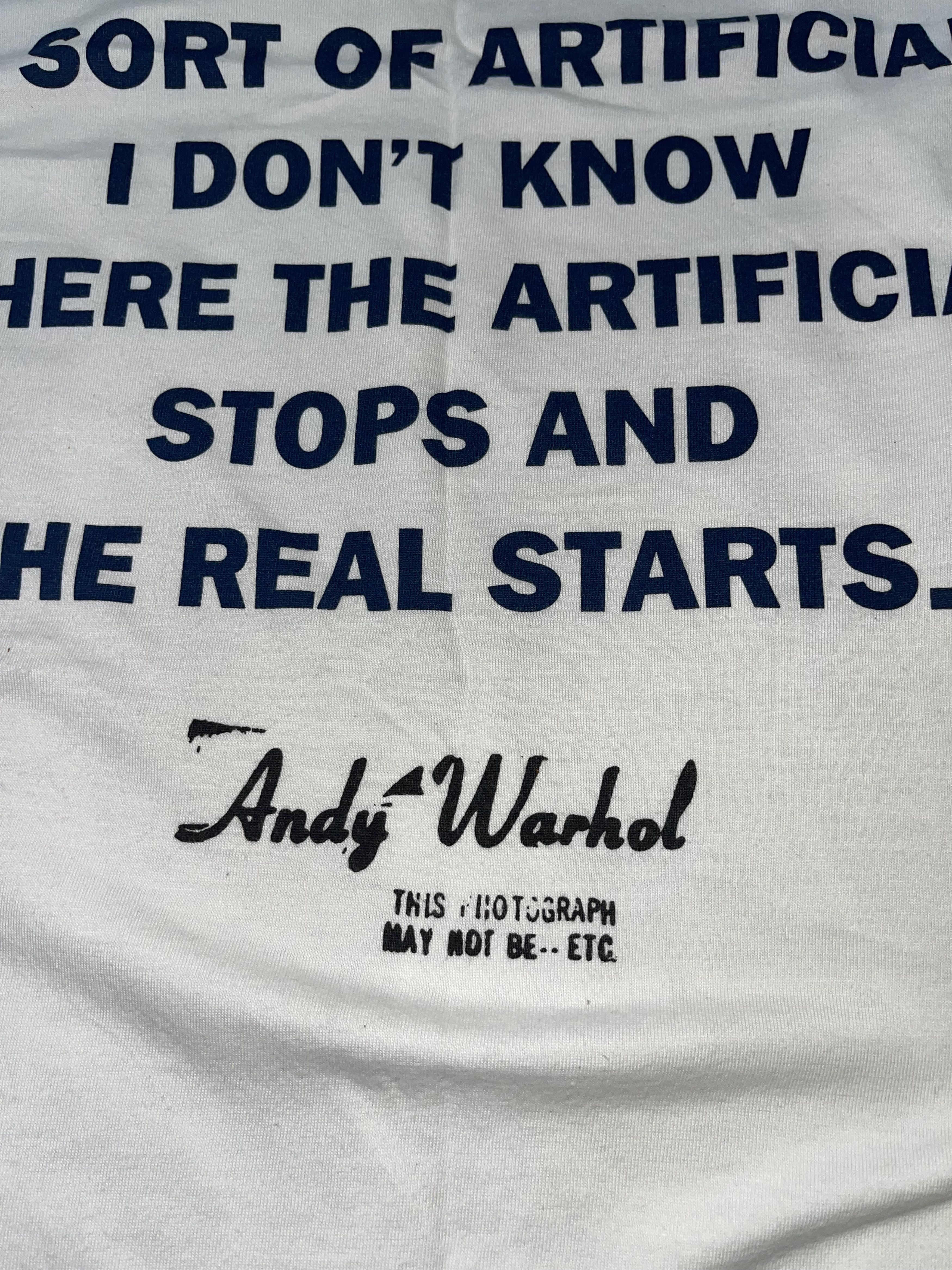 Andy Warhol × Hysteric Glamour × Japanese Brand Andy Warhol Poem by Hysteric Glamour Very Rare Size US S / EU 44-46 / 1 - 4 Thumbnail