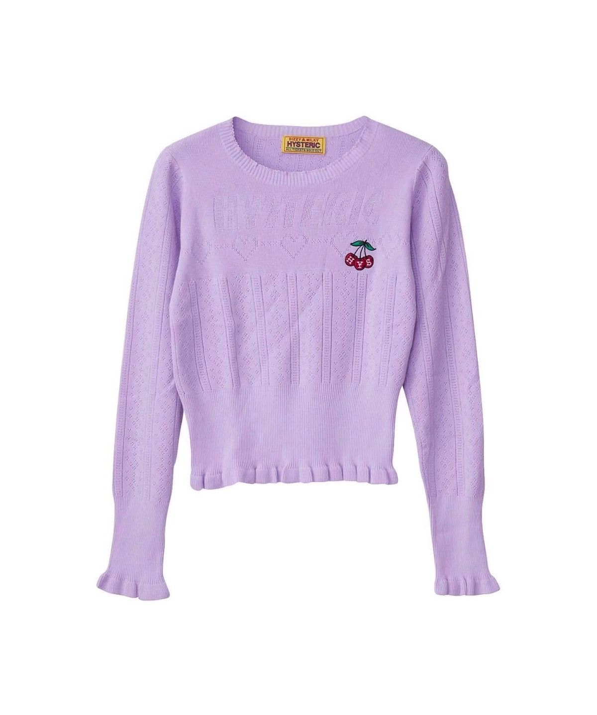 Hysteric Glamour Hysteric Glamour Triple Cherry Embroidered Ruffle Knit Size ONE SIZE - 1 Thumbnail