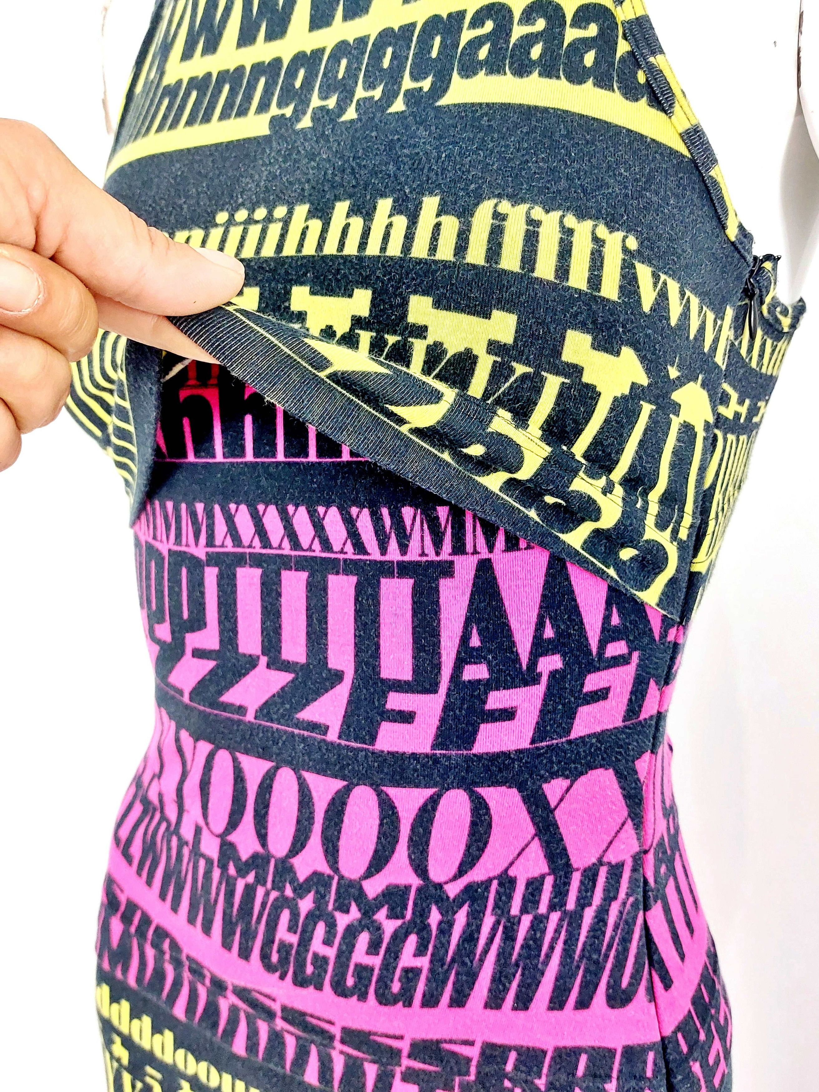 Dolce & Gabbana Runway 2012 F/W Dolce & Gabbana Alphabet Fergie Dress Size S / US 4 / IT 40 - 9 Thumbnail