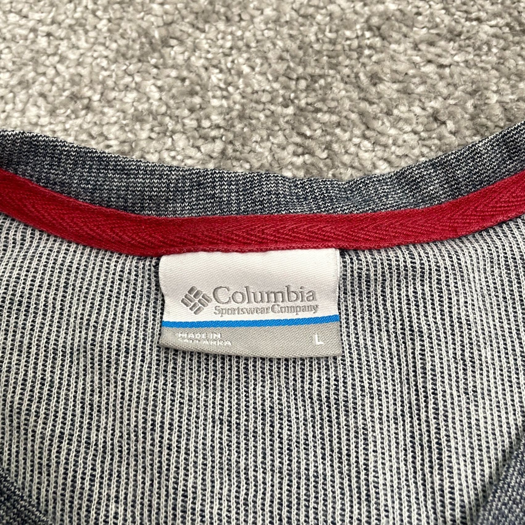 Vintage Columbia Shirt Mens L Gray Long Sleeve Henley Cotton Blend Outdoor Casual Flannel? Size US L / EU 52-54 / 3 - 4 Thumbnail