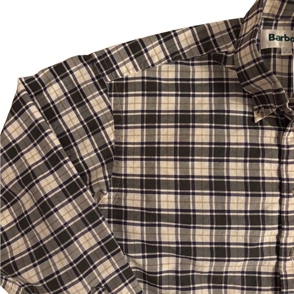 Barbour Barbour Men's Black and Beige Check Shirt Size US L / EU 52-54 / 3 - 3 Thumbnail