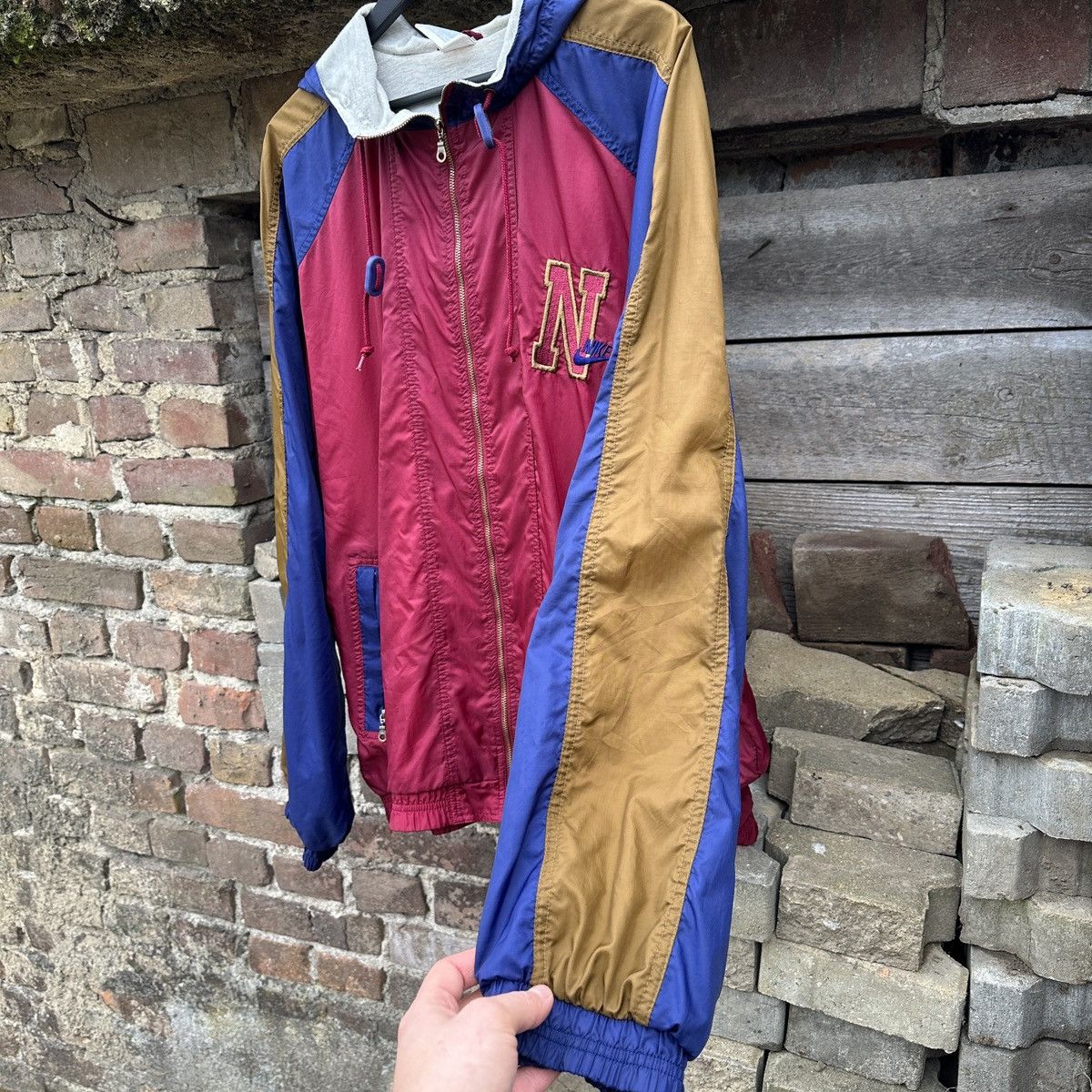 Nike Vintage 80s Nike Light Jacket Gray Tag Spell Out 90s XL Rare Size US XL / EU 56 / 4 - 9 Thumbnail