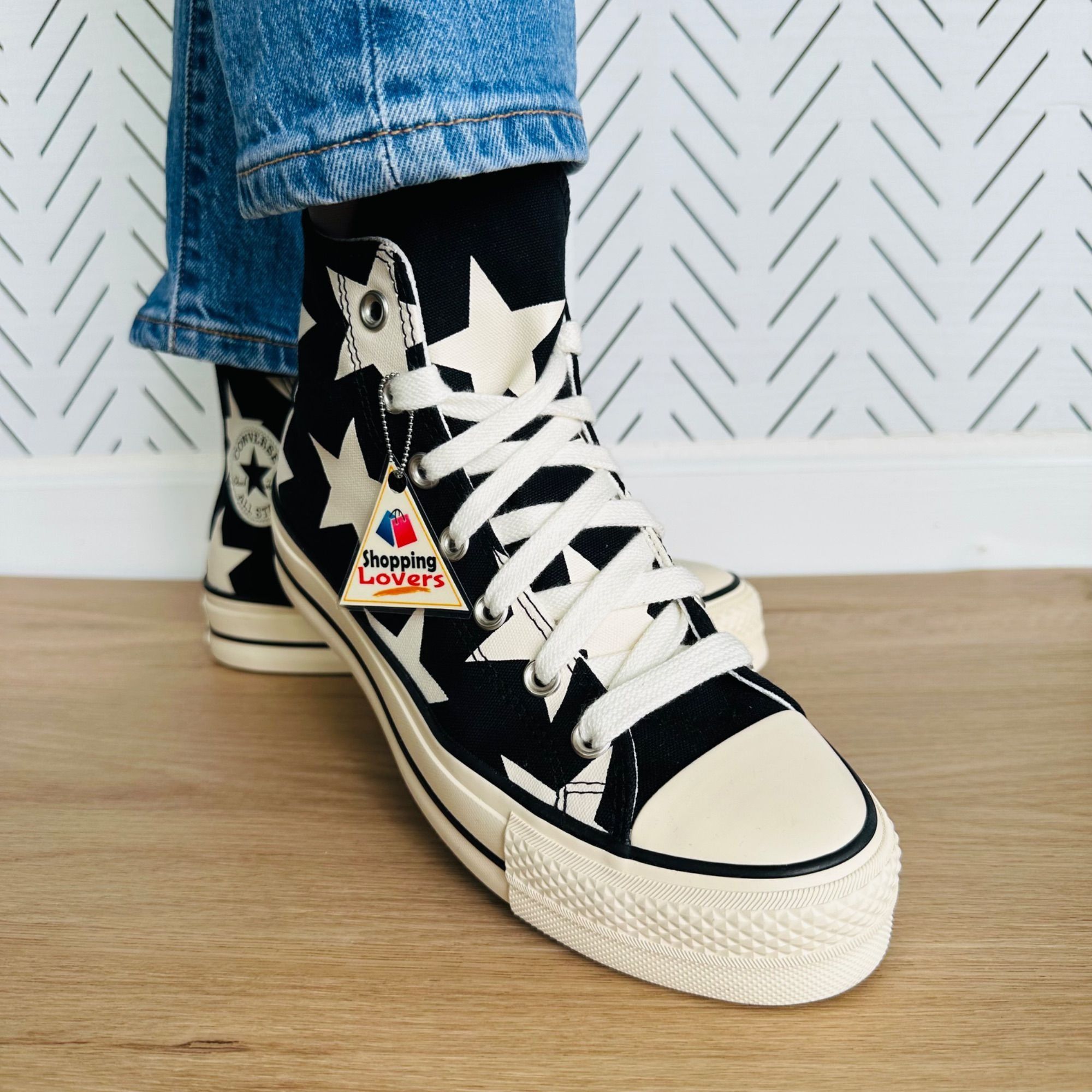 Converse ⭐Converse Chuck Taylor All Star Lift Platform Hi Large Stars Size US 11 / IT 41 - 3 Thumbnail