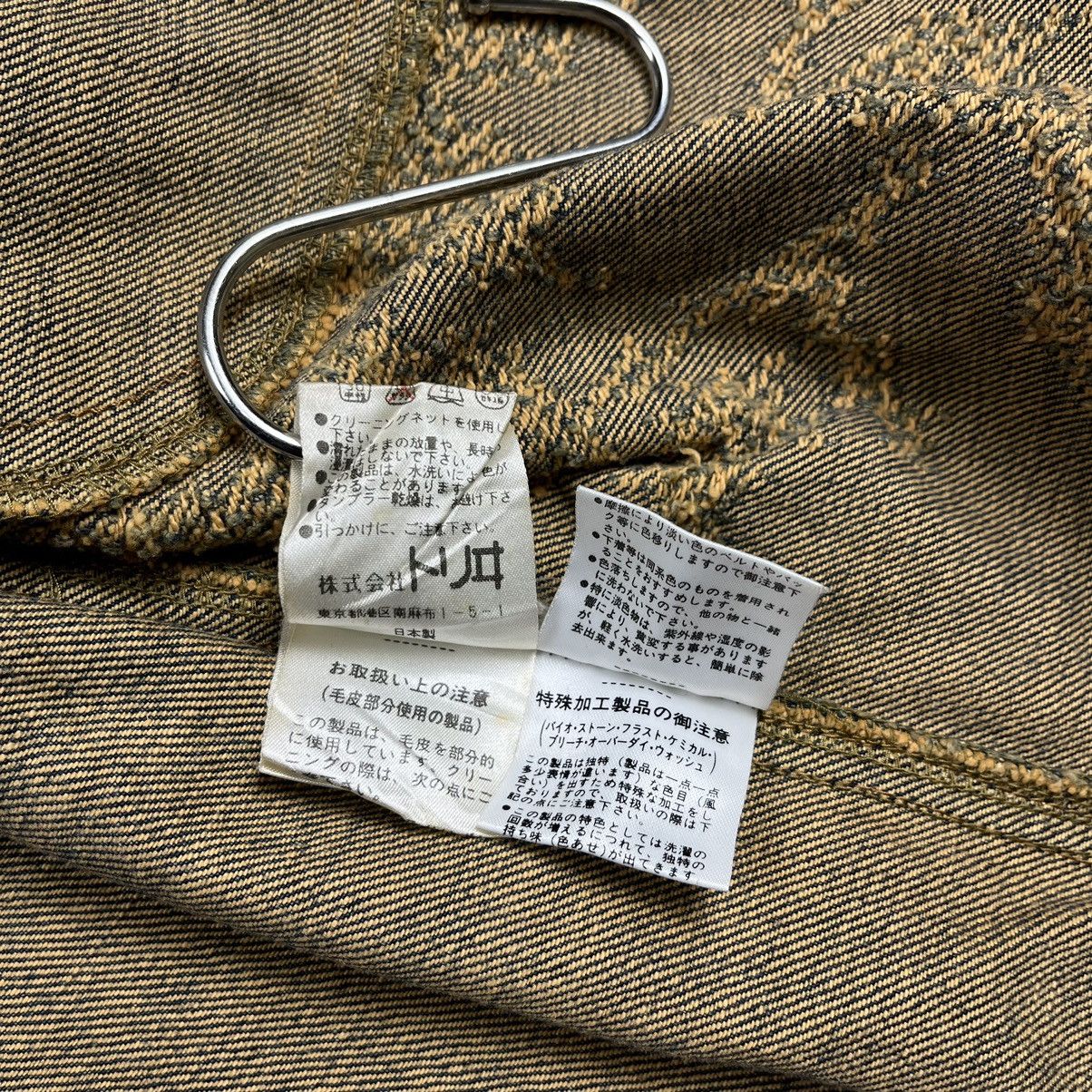 Issey Miyake Yuki Torii distressed / jacquard cropped denim jacket Size M / US 6-8 / IT 42-44 - 11 Thumbnail