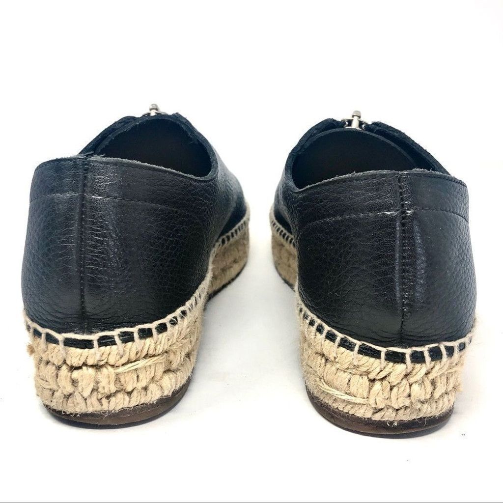 Alexander Wang Alexander Wang Devon Zip Up Black Leather Espadrilles 38 Size US 8 / IT 38 - 6 Thumbnail