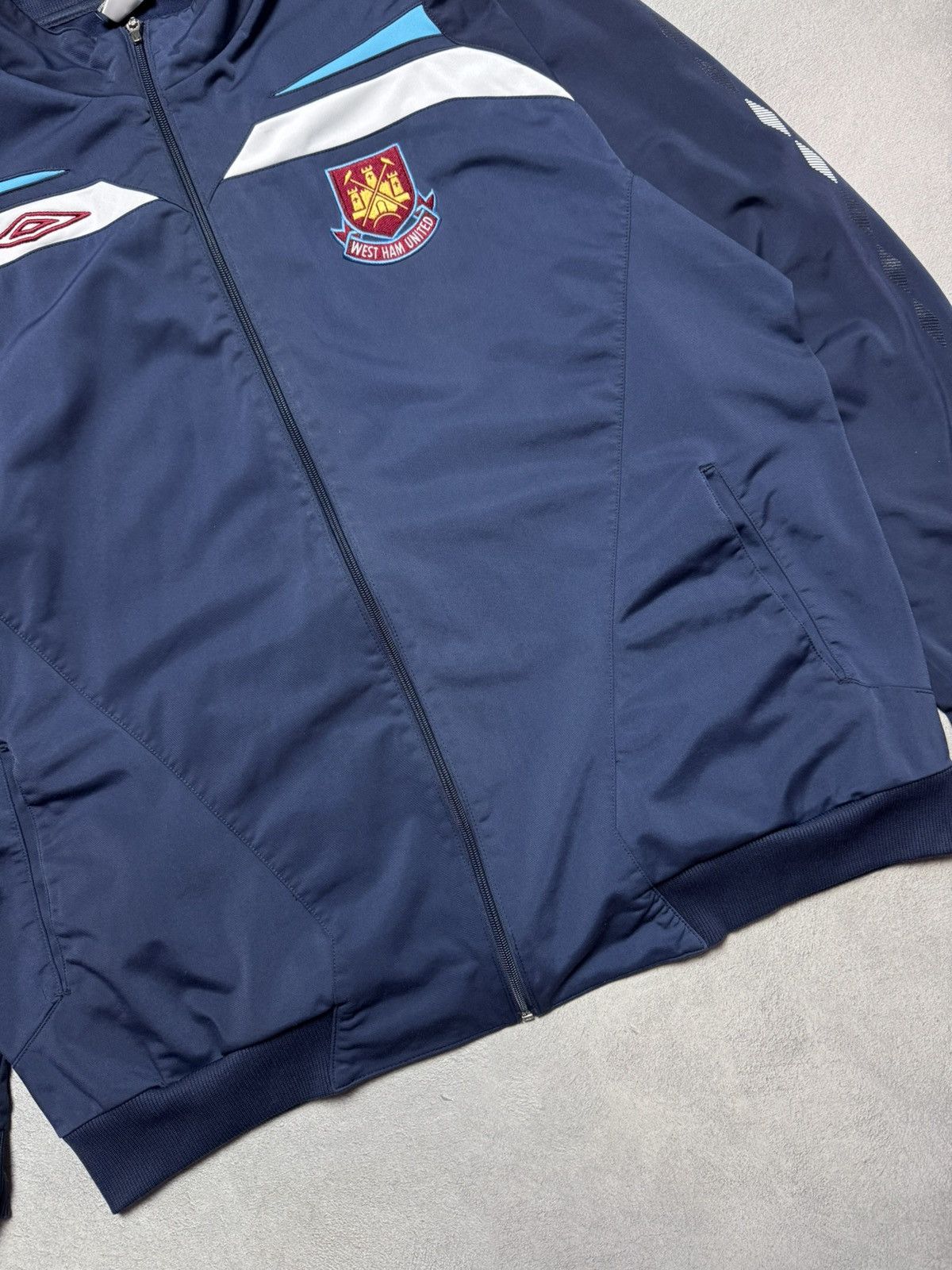 Umbro West Ham United 2008 2009 Football Soccer Track Jacket Umbro Size US XXL / EU 58 / 5 - 4 Thumbnail