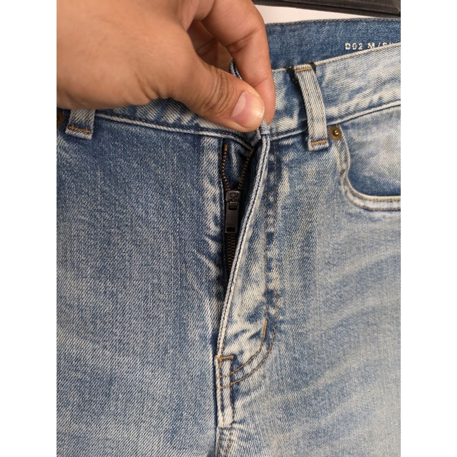 Saint Laurent Paris o1rshd1 Skinny 5 Pockets Low Pants in Santa Monica Blue Size US 36 / EU 52 - 8 Thumbnail