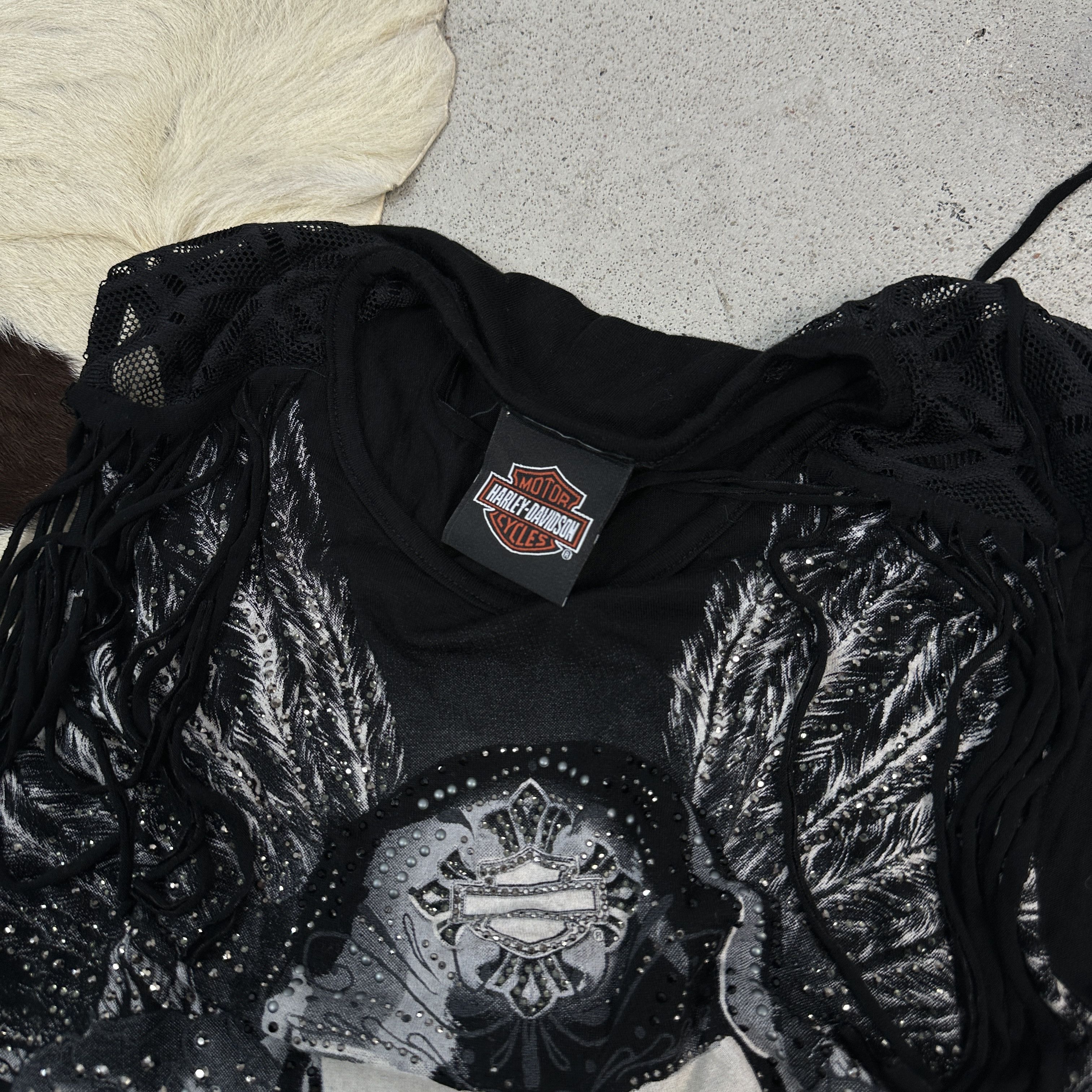 Harley Davidson × Vintage Women's Vintage Harley Davidson Y2K Top Size S / US 4 / IT 40 - 3 Thumbnail