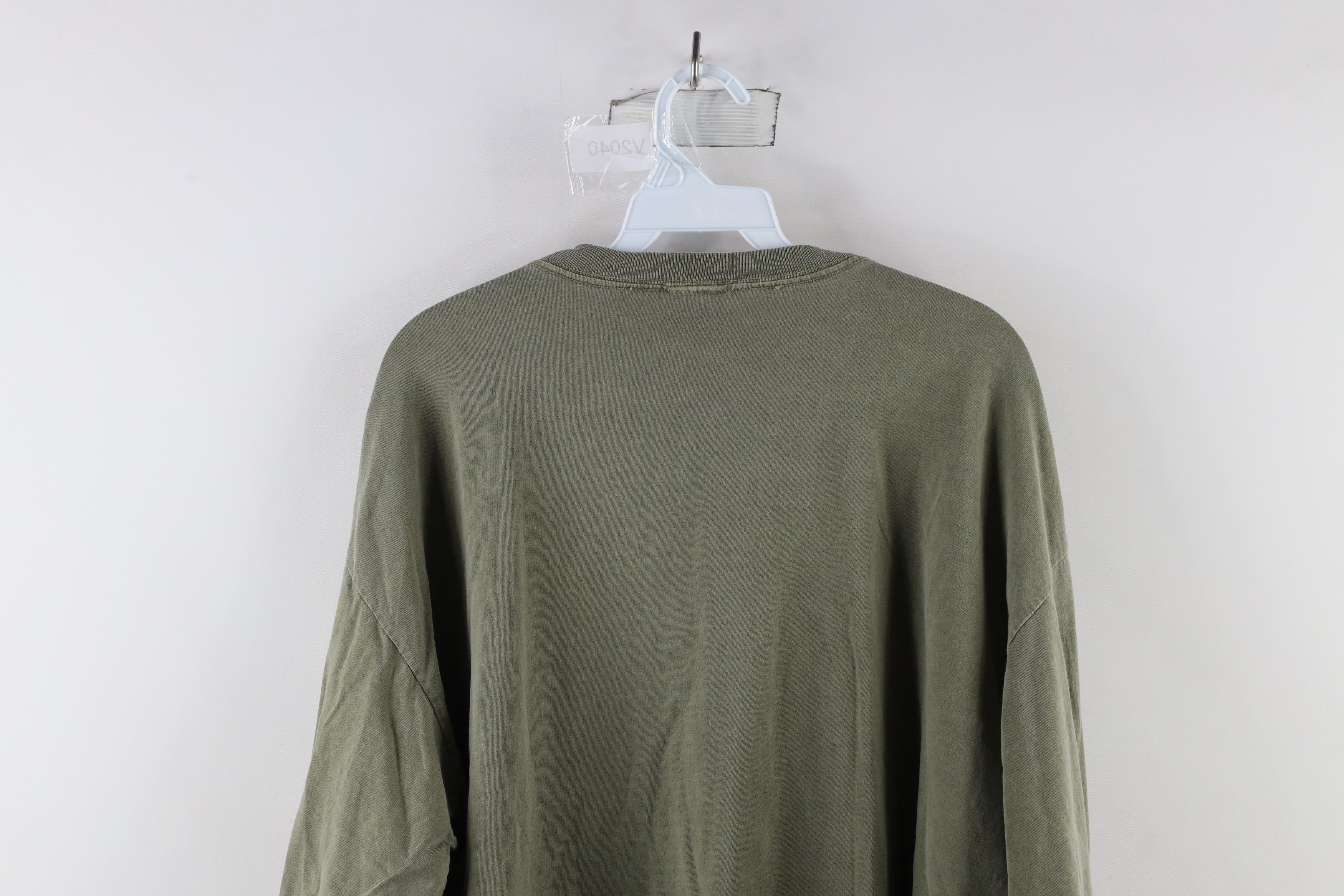 Cabelas × Vintage Vintage 90s Cabelas Stonewash Long Sleeve T-Shirt Green Size US XL / EU 56 / 4 - 6 Thumbnail