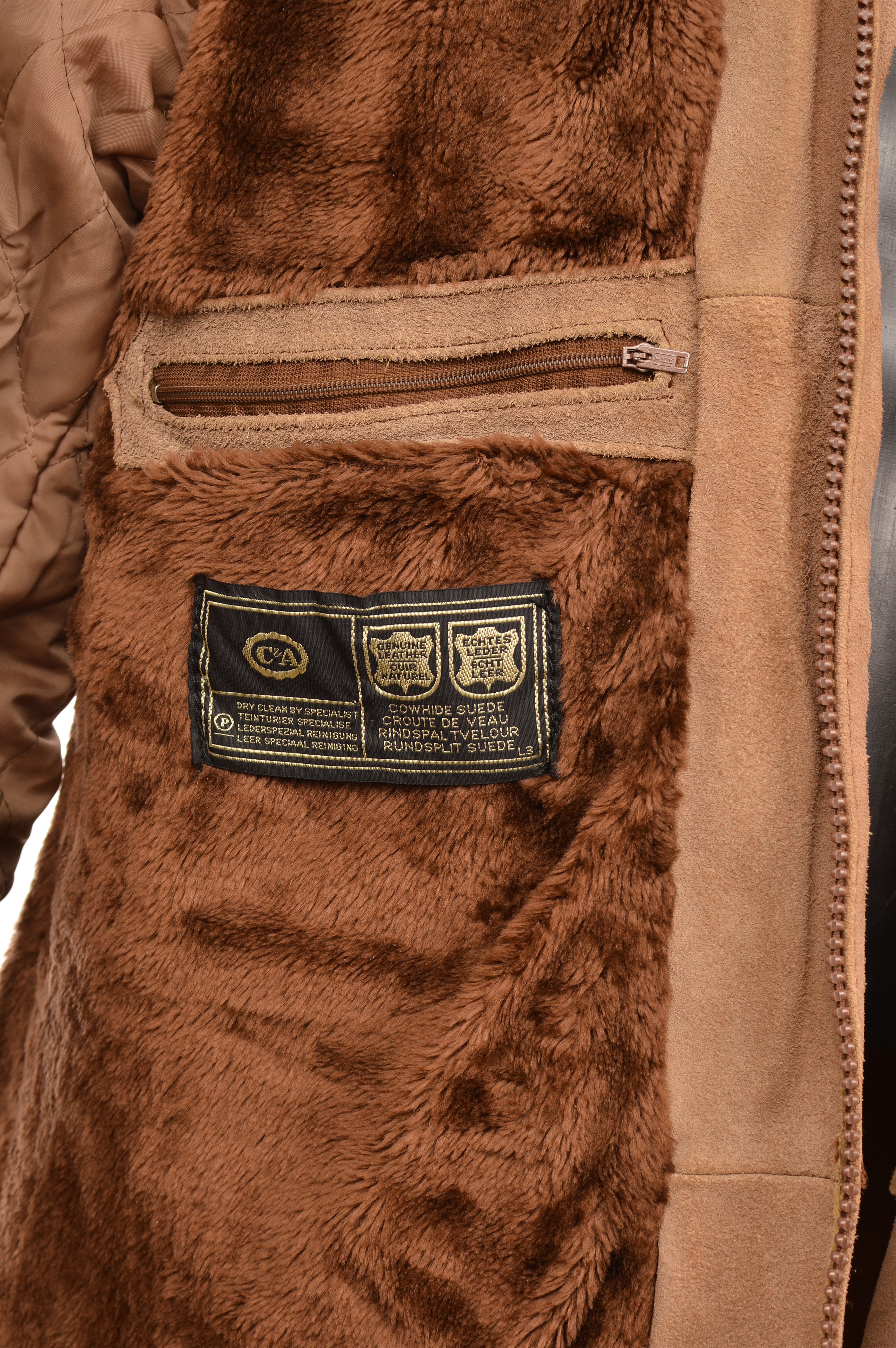 C&A C&A Vintage Shearling Leather Jacket Short Coat Size US XL / EU 56 / 4 - 8 Thumbnail