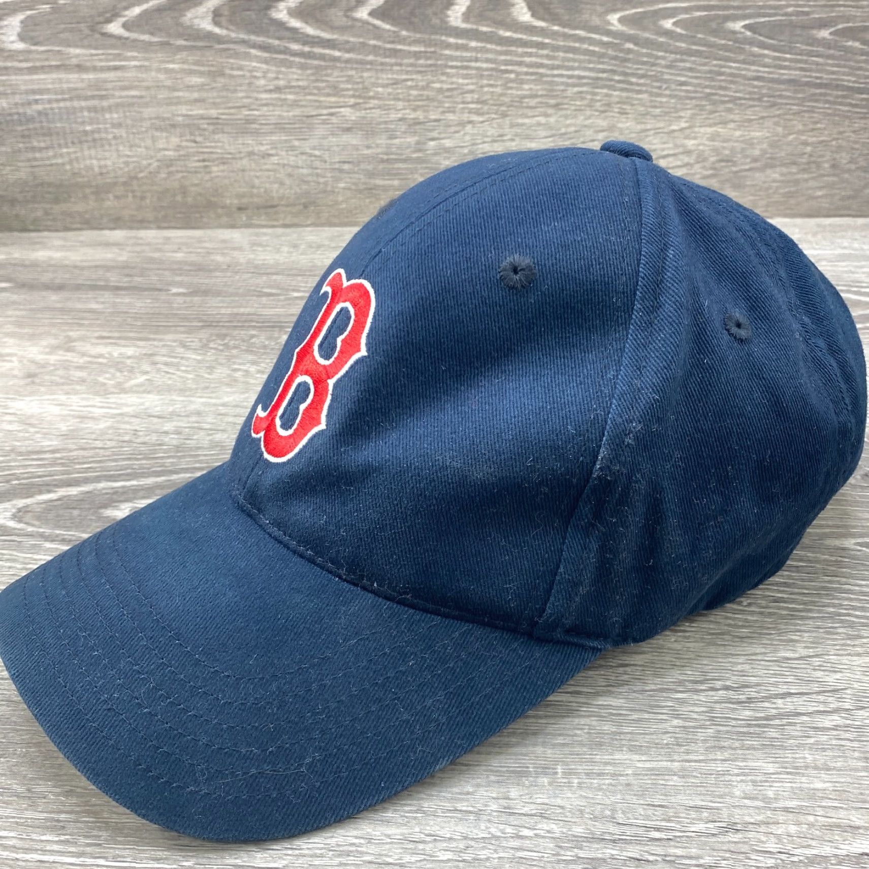 MLB Boston Red Sox Baseball Cap Hat MLB Strapback Blue Mens One Size Adjustable Breathable Genuine Merchandise Cap Size ONE SIZE - 2 Thumbnail