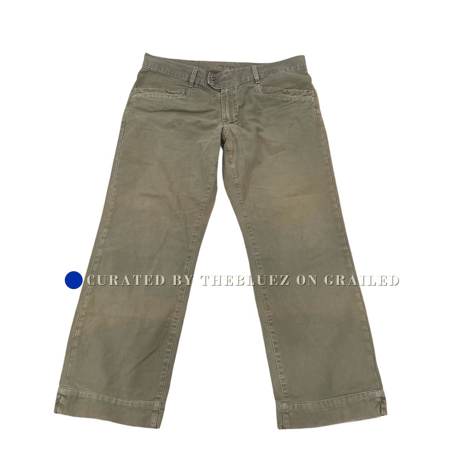 Prada Prada Leather Patch Jeans Size 36 Size US 36 / EU 52 - 1 Thumbnail