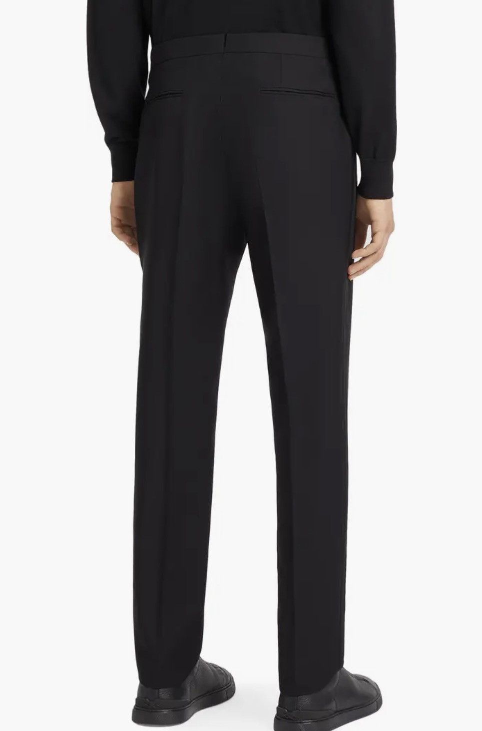Z Zegna Zegna Flat Front Tuxedo Trousers size 7-54R/ fit 36” waist Size 54R - 3 Thumbnail