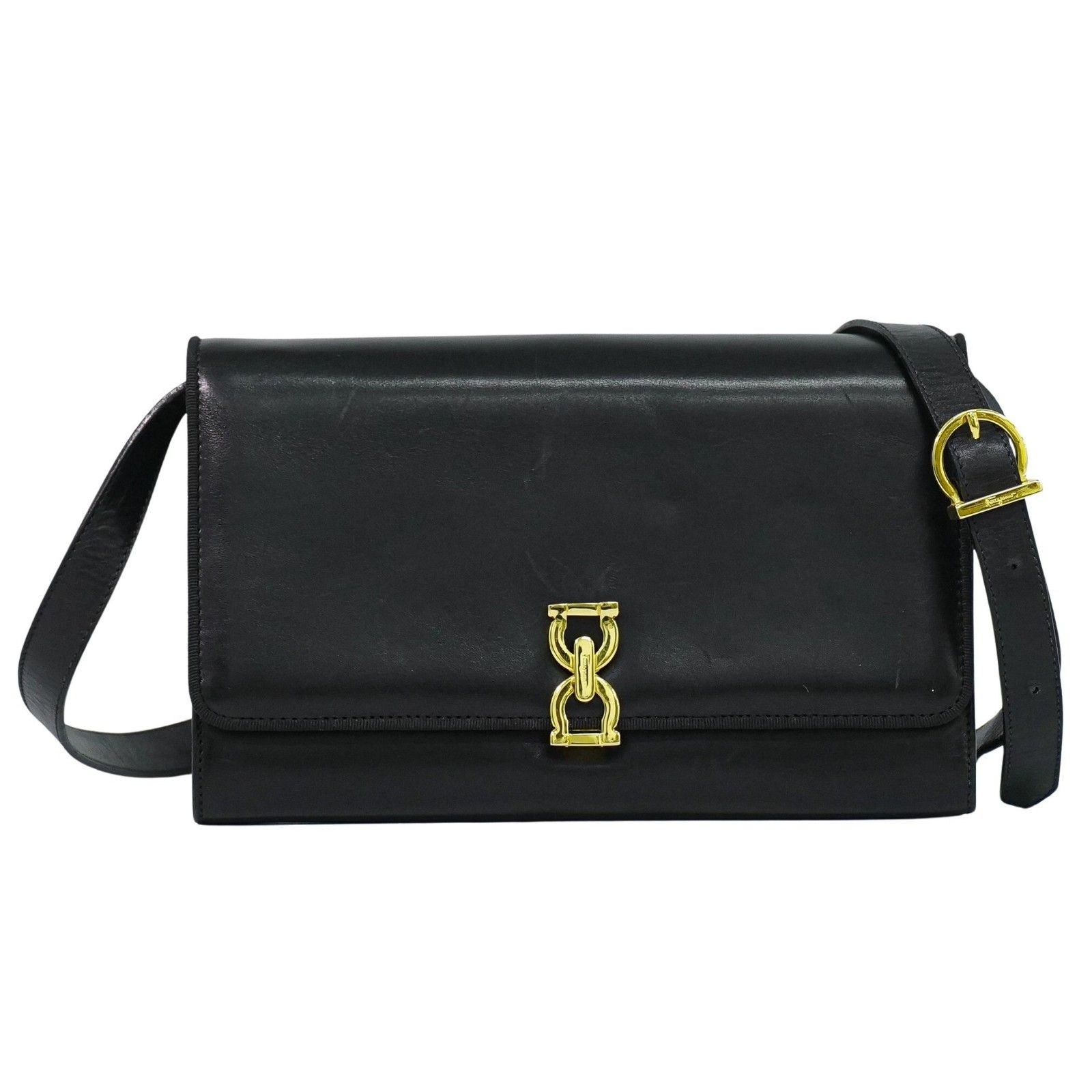 Salvatore Ferragamo Salvatore Ferragamo Gancini Shoulder Bag Leather Size ONE SIZE - 1 Thumbnail