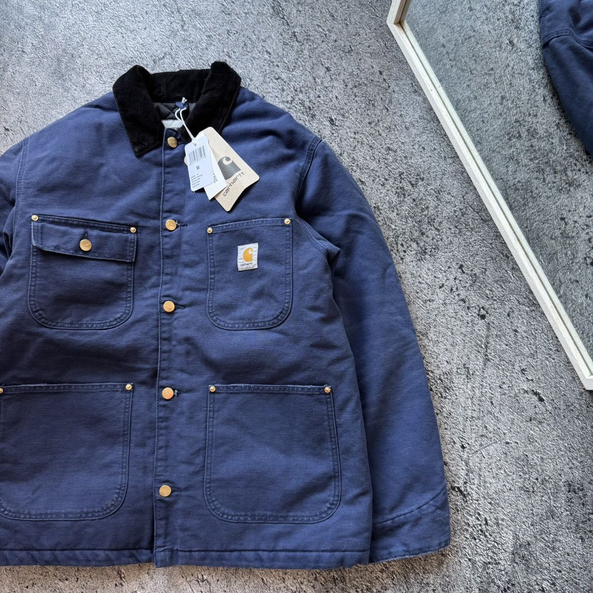Carhartt Wip Carhartt chore jacket navy size m new workwear hype Size US M / EU 48-50 / 2 - 2 Thumbnail
