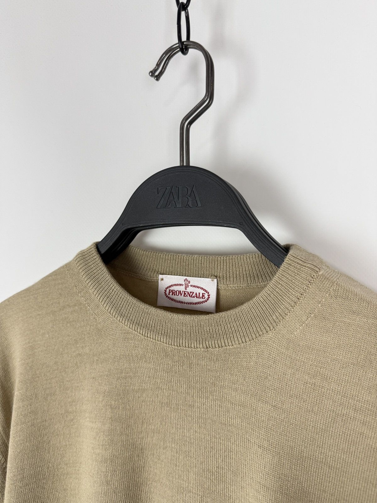 Other Provenzale Napoli Beige Wool Acrylic Blend Crewneck Sweater Size US L / EU 52-54 / 3 - 2 Thumbnail