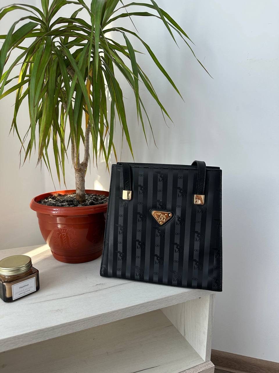 Maison Mollerus × Vintage Vintage Maison Mollerus Black Nylon Monogram Bag Size ONE SIZE - 12 Thumbnail