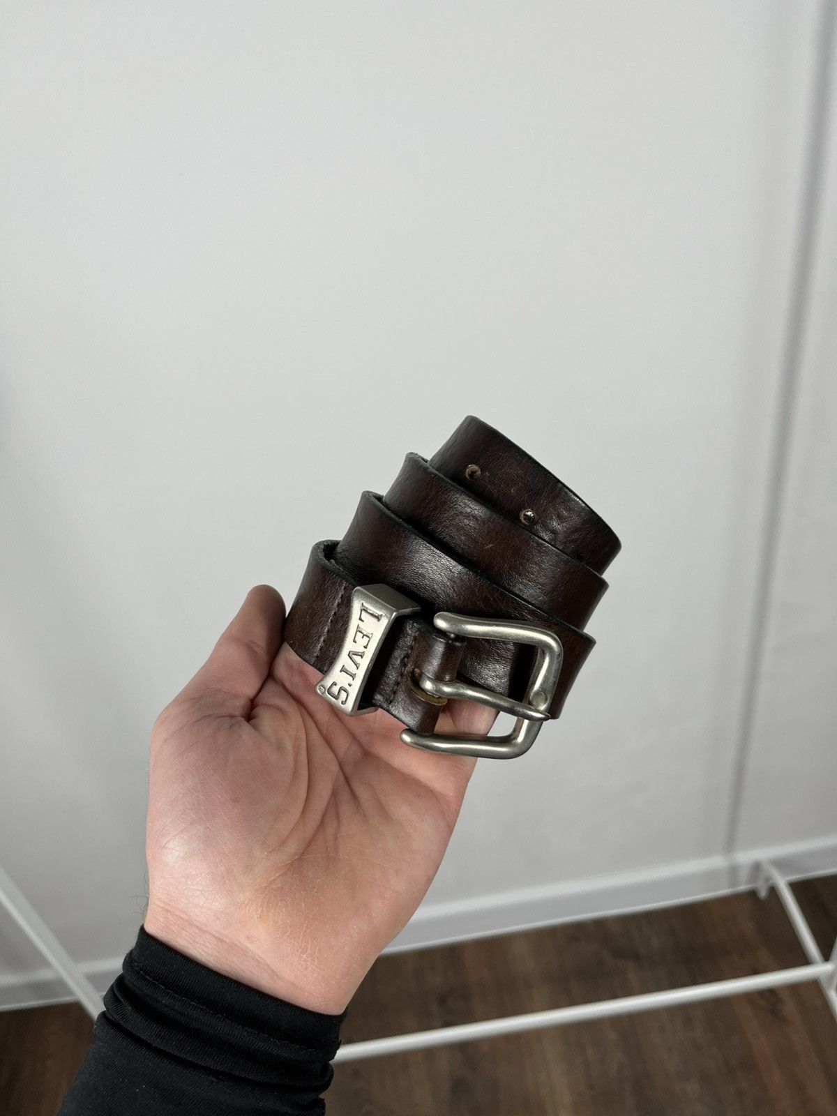Levi's Levi’s Genuine Leather Belt Brown Vintage Style Size ONE SIZE - 5 Thumbnail