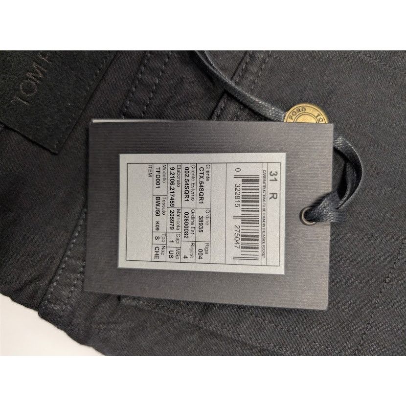 Tom Ford o1rshd1 Slim-Fit Denim Jeans in Black Size US 31 - 22 Thumbnail