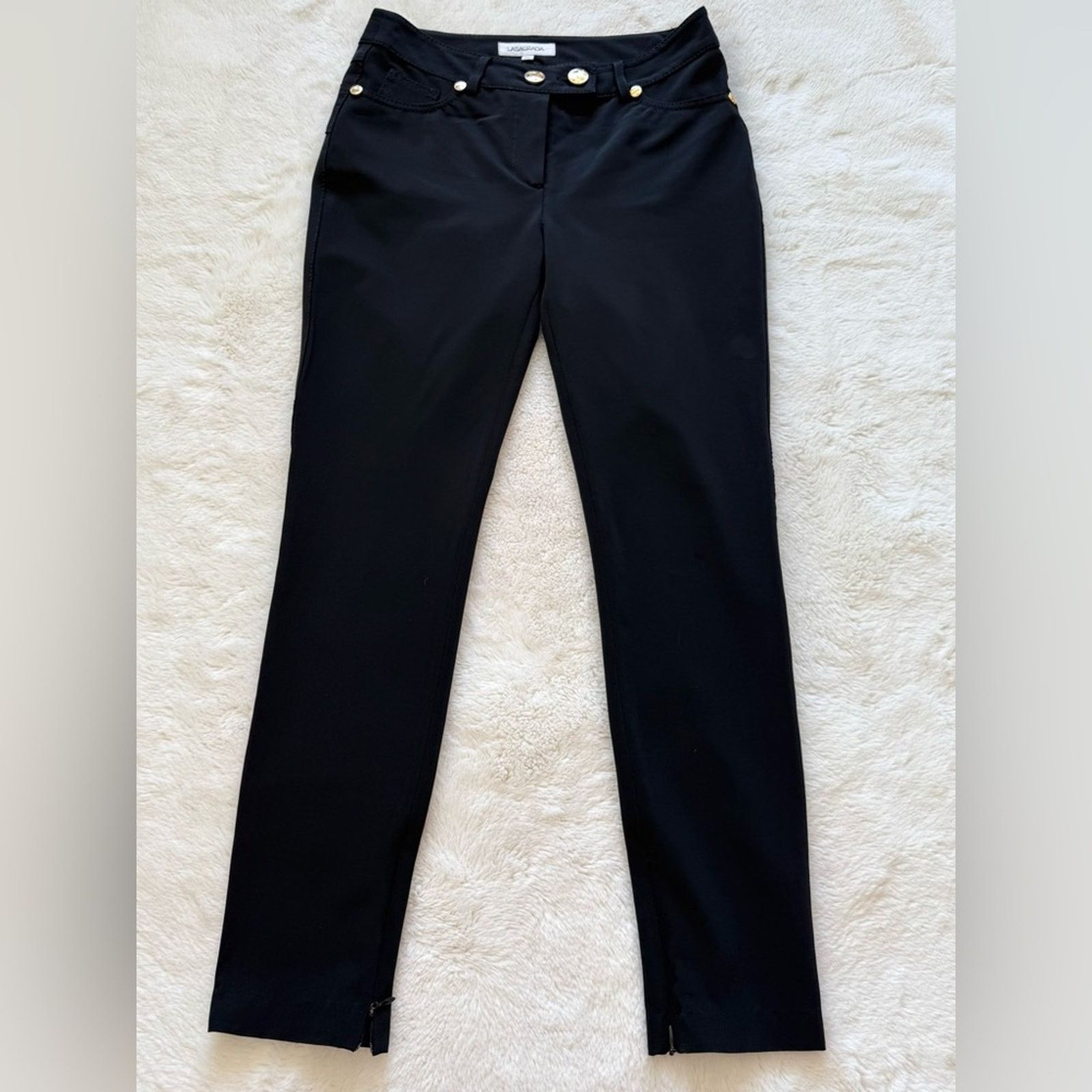 Other Lasagrada women black pants size 36 EU or 4 US Size 27" / US 4 / IT 40 - 1 Thumbnail