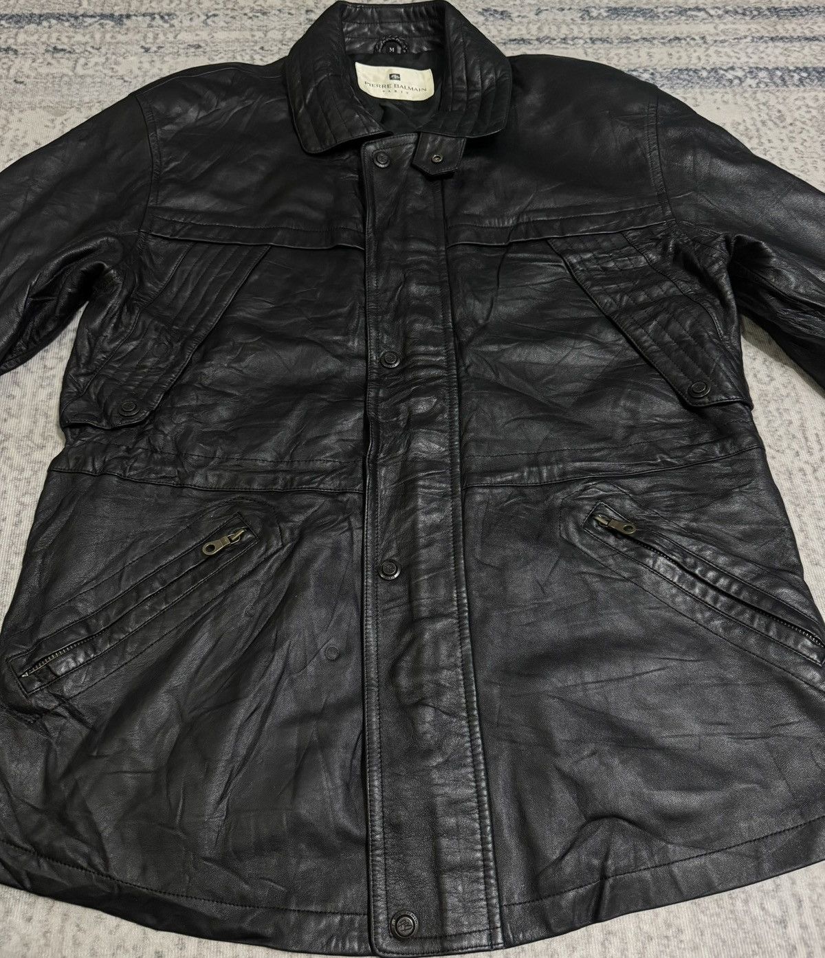 Pierre Balmain Vintage Pierre Balmain leather jacket Size US M / EU 48-50 / 2 - 6 Thumbnail