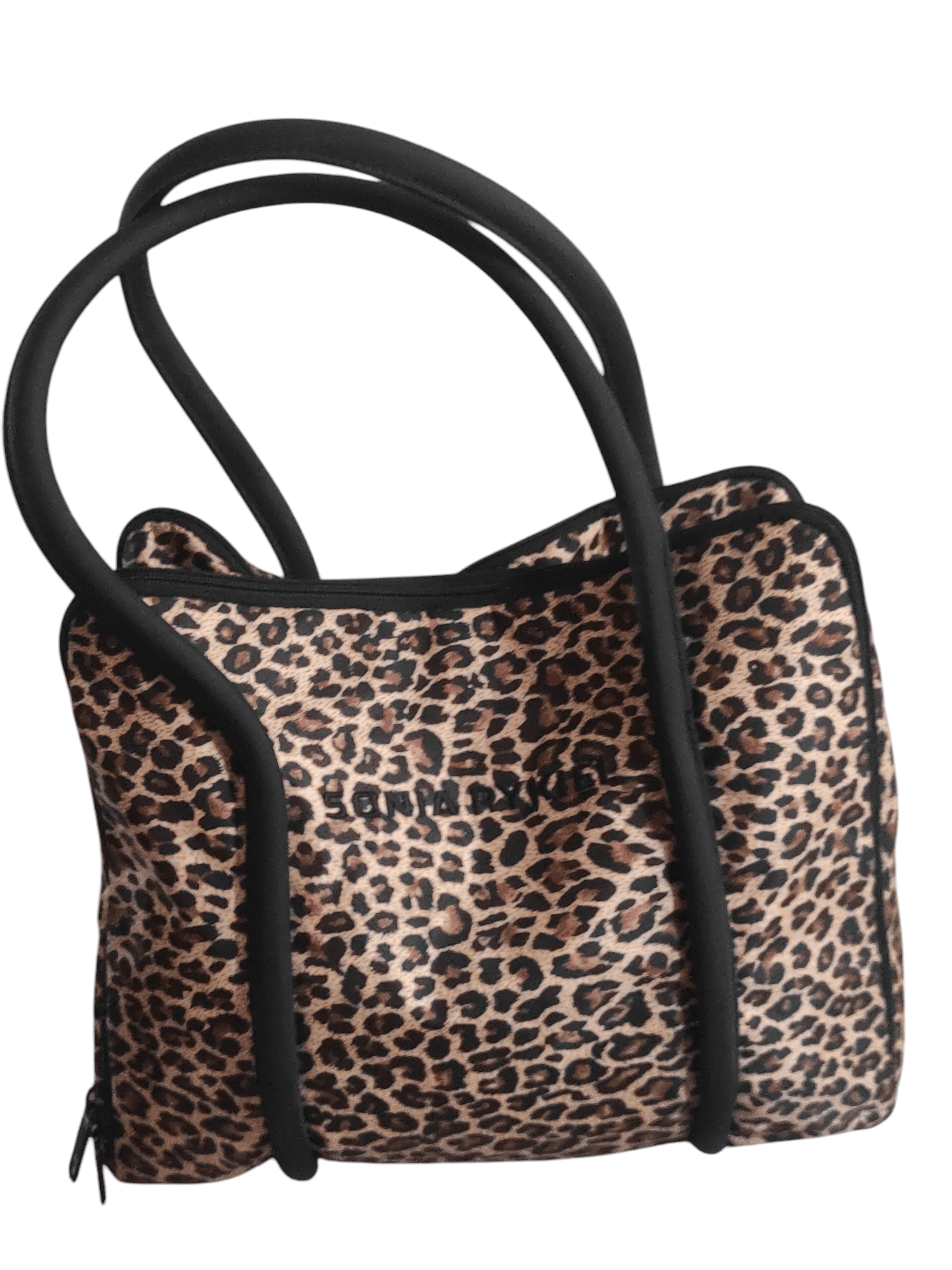 Sonia Rykiel Sonia RYKIEL Paris. Brown Panther Print Nylon Tote Bag Size ONE SIZE - 2 Thumbnail
