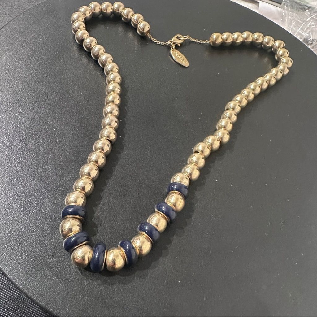 The Unbranded Brand Vintage Gold And Black Bead Necklace 17" Fashion Jewelry Size ONE SIZE - 12 Thumbnail