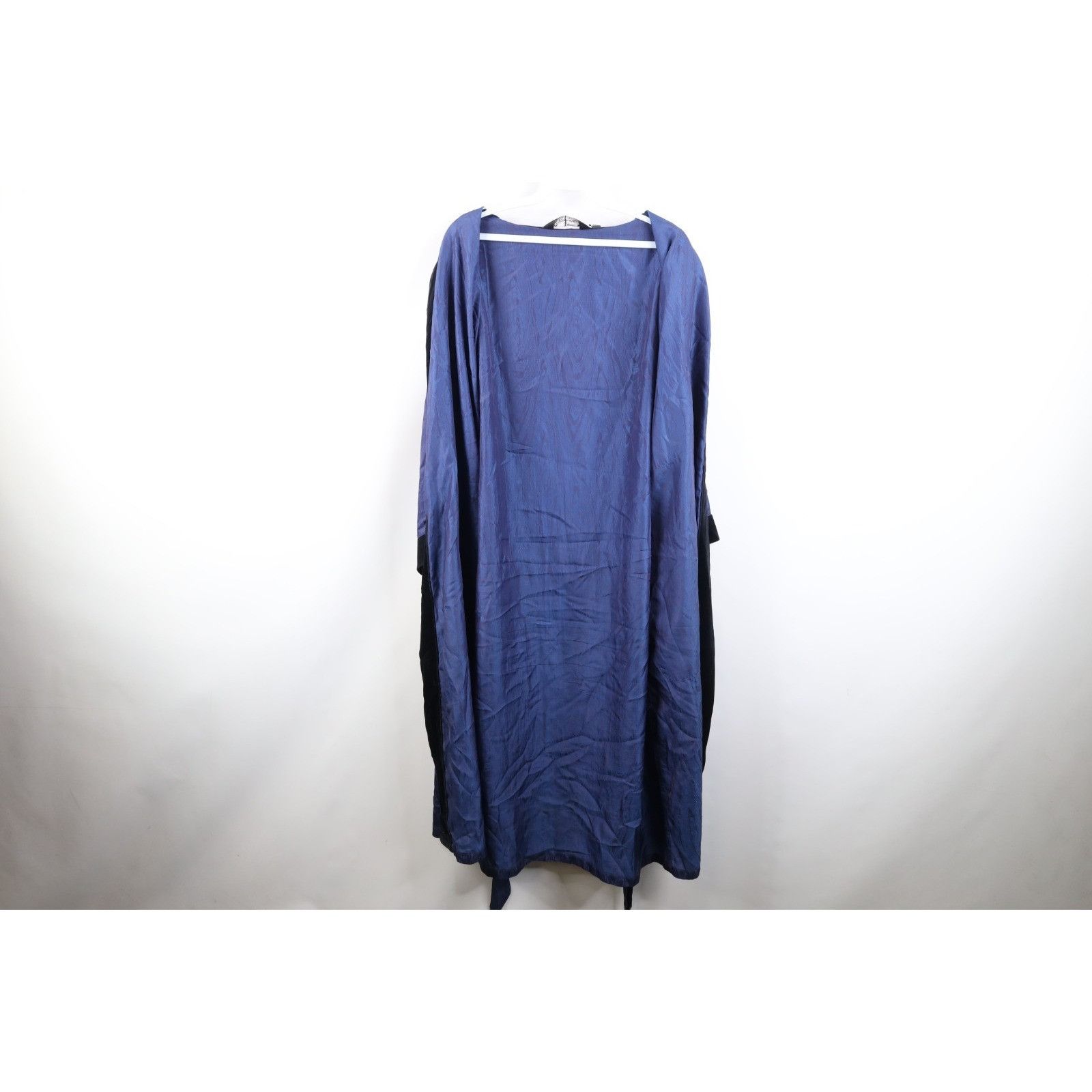 Pierre Cardin Vintage 70s Pierre CardinVelvet Trim Silky Belted Robe Size US S / EU 44-46 / 1 - 13 Thumbnail