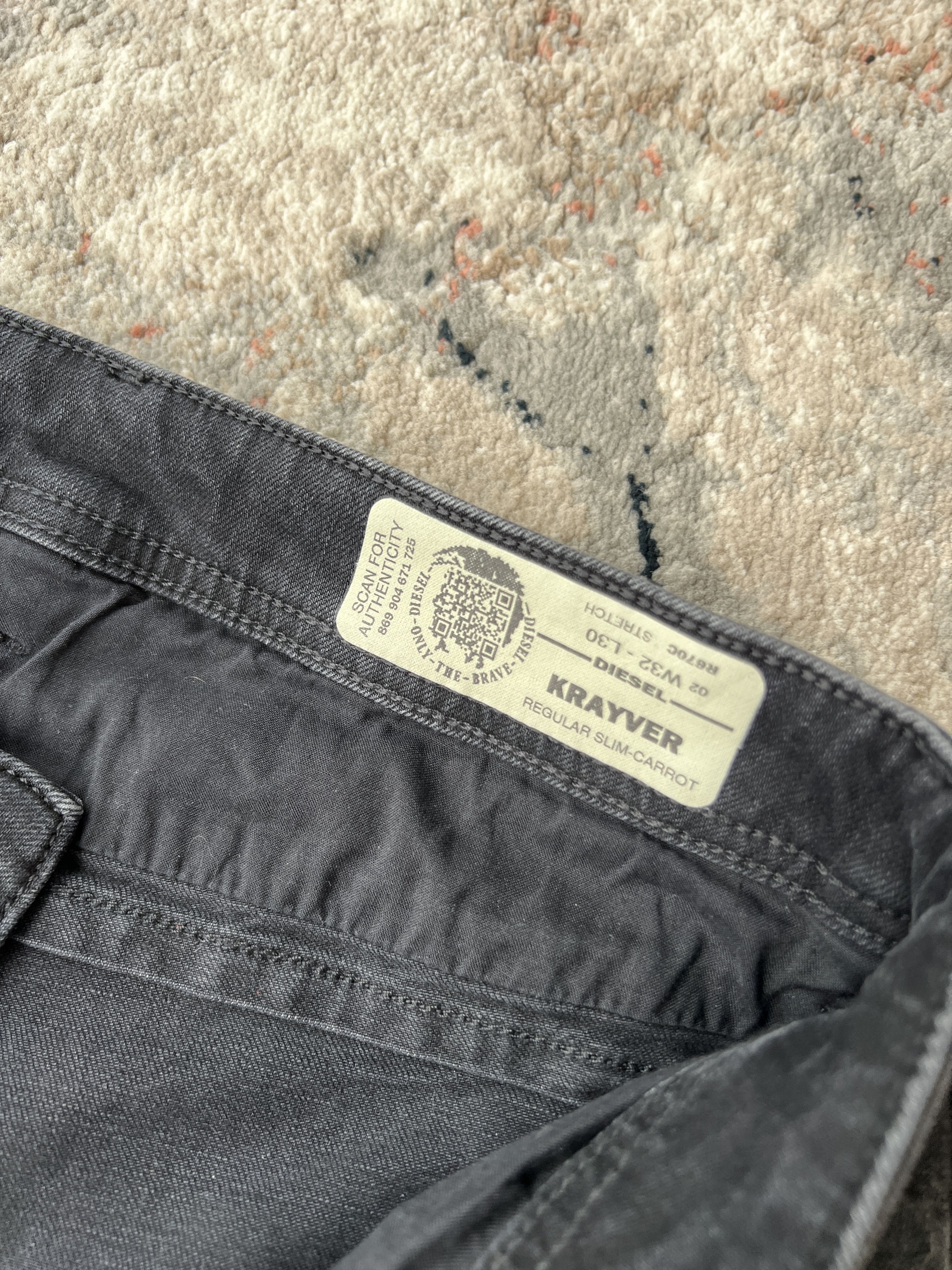 Diesel Diesel Krayver Regular Slim-Carrot Stretch Jeans Size US 32 / EU 48 - 5 Thumbnail