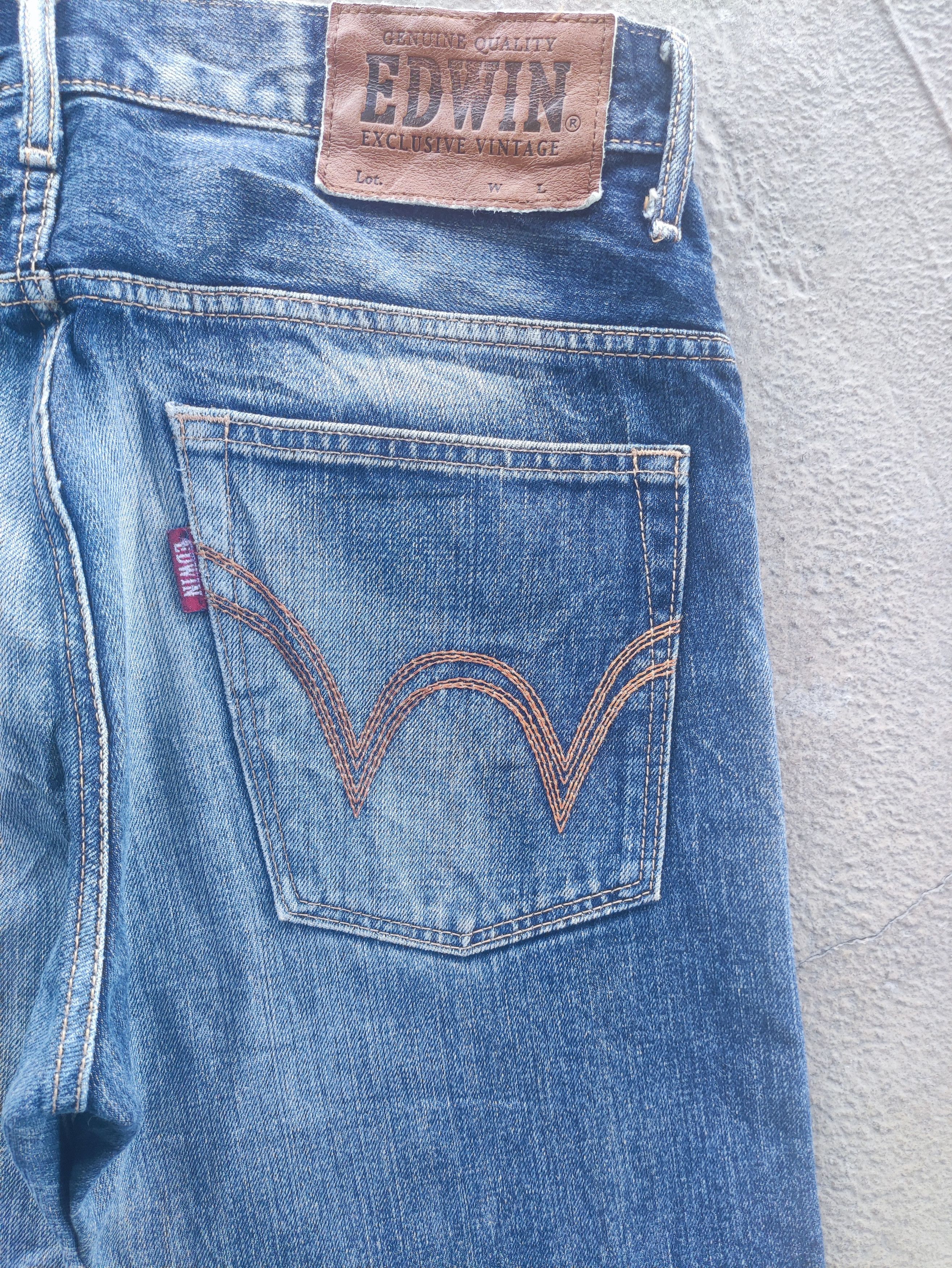 Edwin Vintage Edwin Distressed Faded Denim Pants Size US 35 - 12 Thumbnail