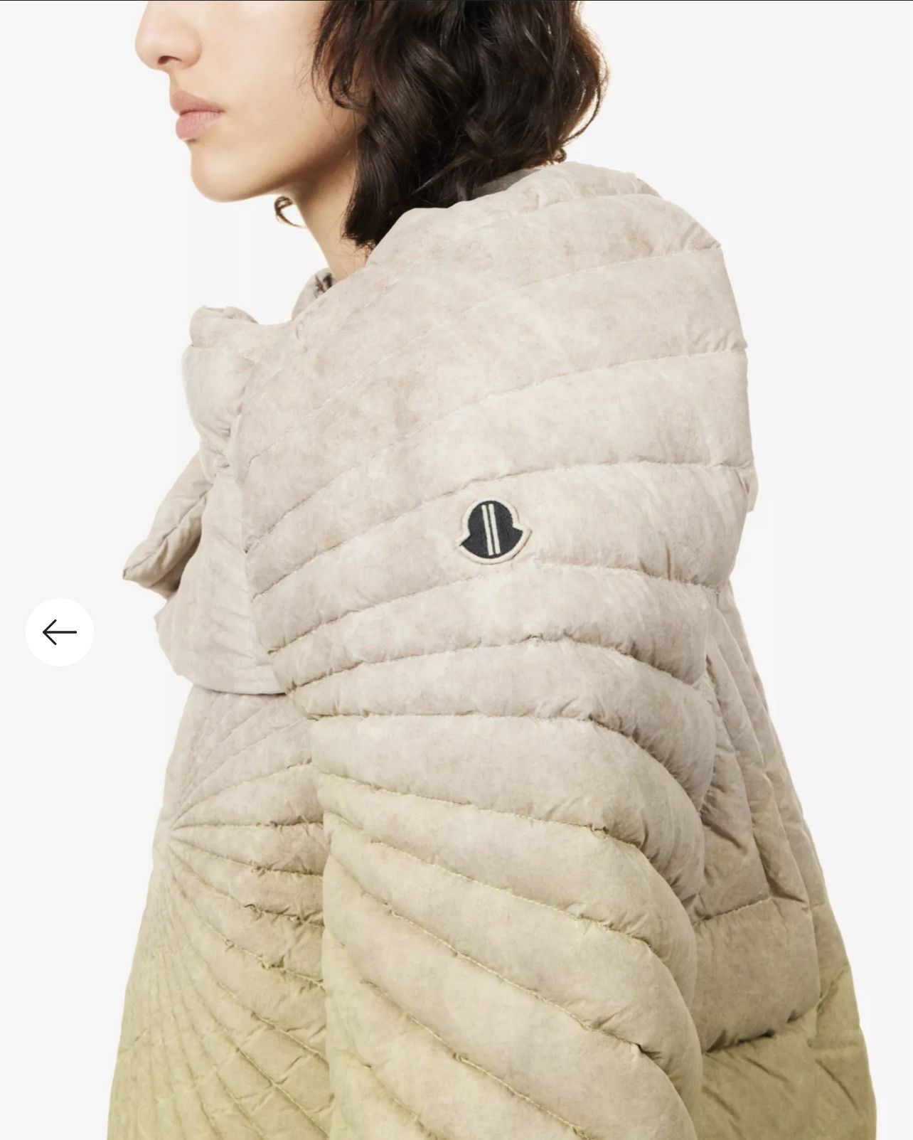Rick Owens x Moncler gradient-pattern shell-down jacket