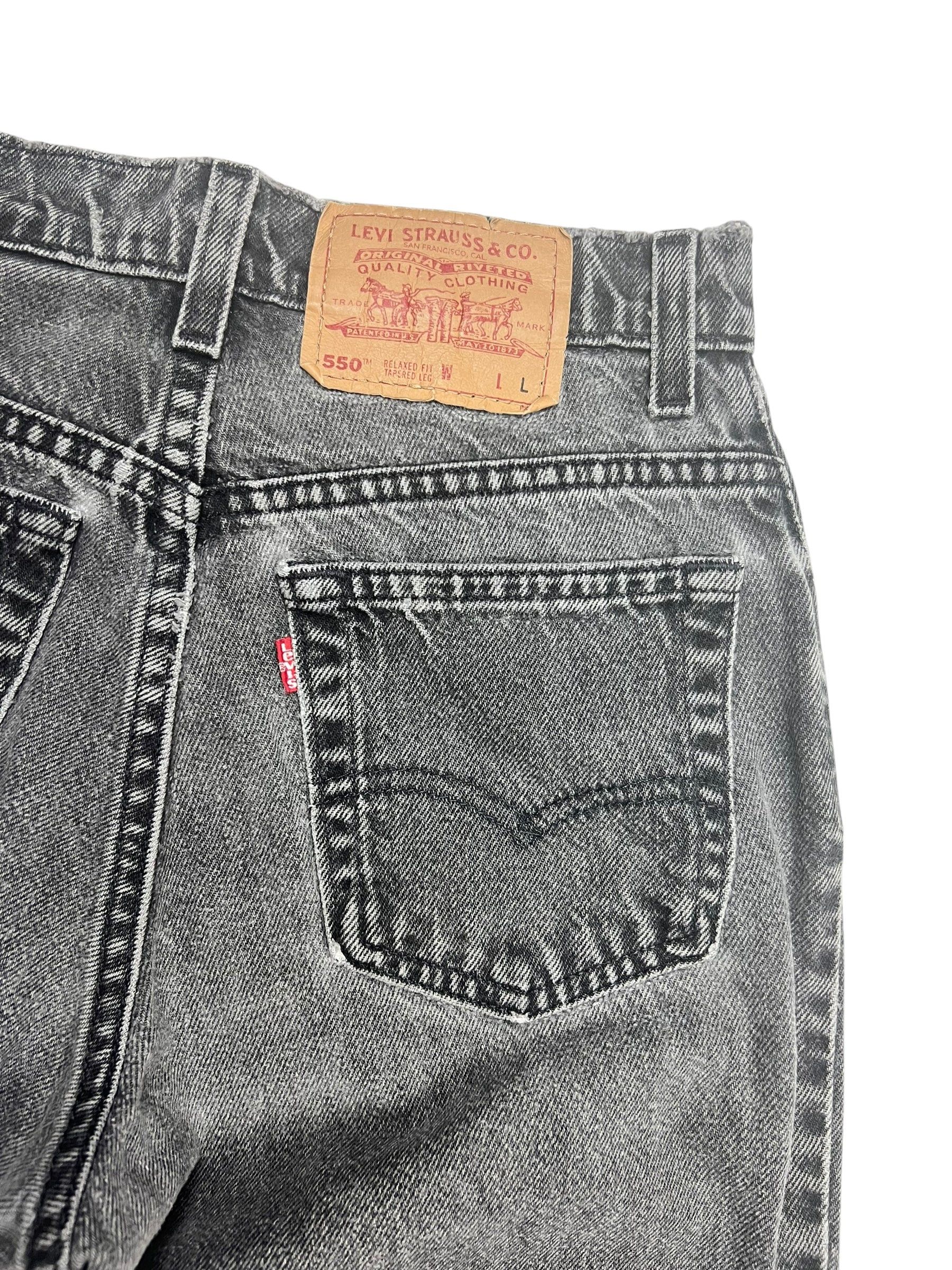 Levi's × Levi's Vintage Clothing Levi’s Extremely Faded Black 550 Jeans - 26” Size US 26 / EU 42 - 7 Thumbnail