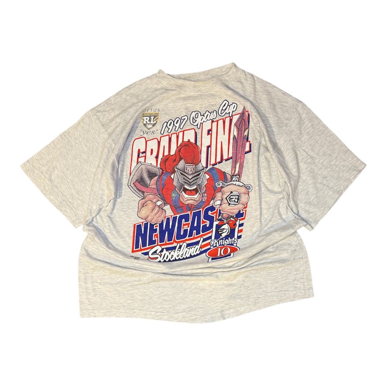 Vintage Vtg Newcastle Stockland Nights “OPTUS CUP GRAND FINAL” tee Size US XL / EU 56 / 4 - 1 Thumbnail