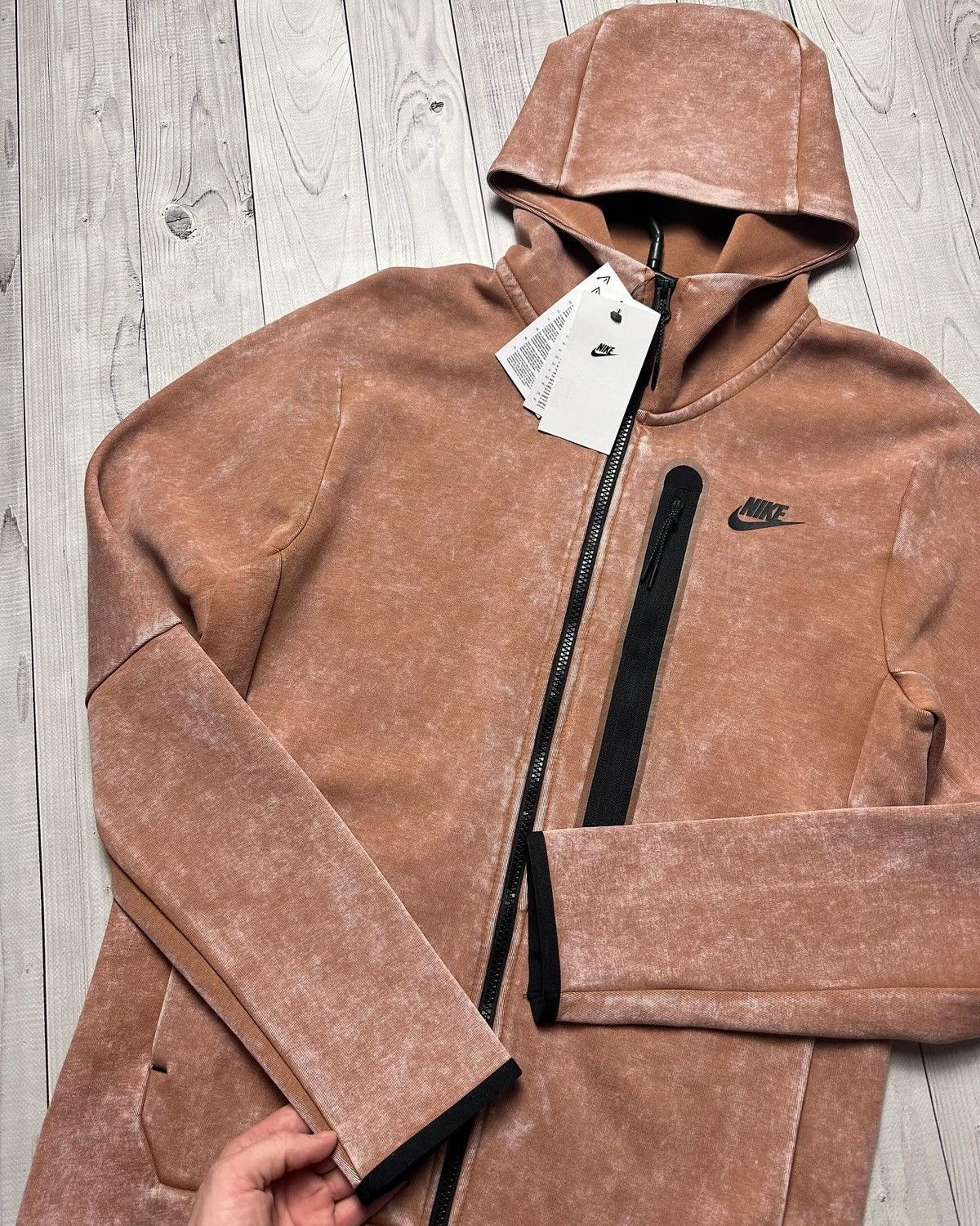Nike Nike tech fleece zip hoodie rare washed size S Size US S / EU 44-46 / 1 - 4 Thumbnail