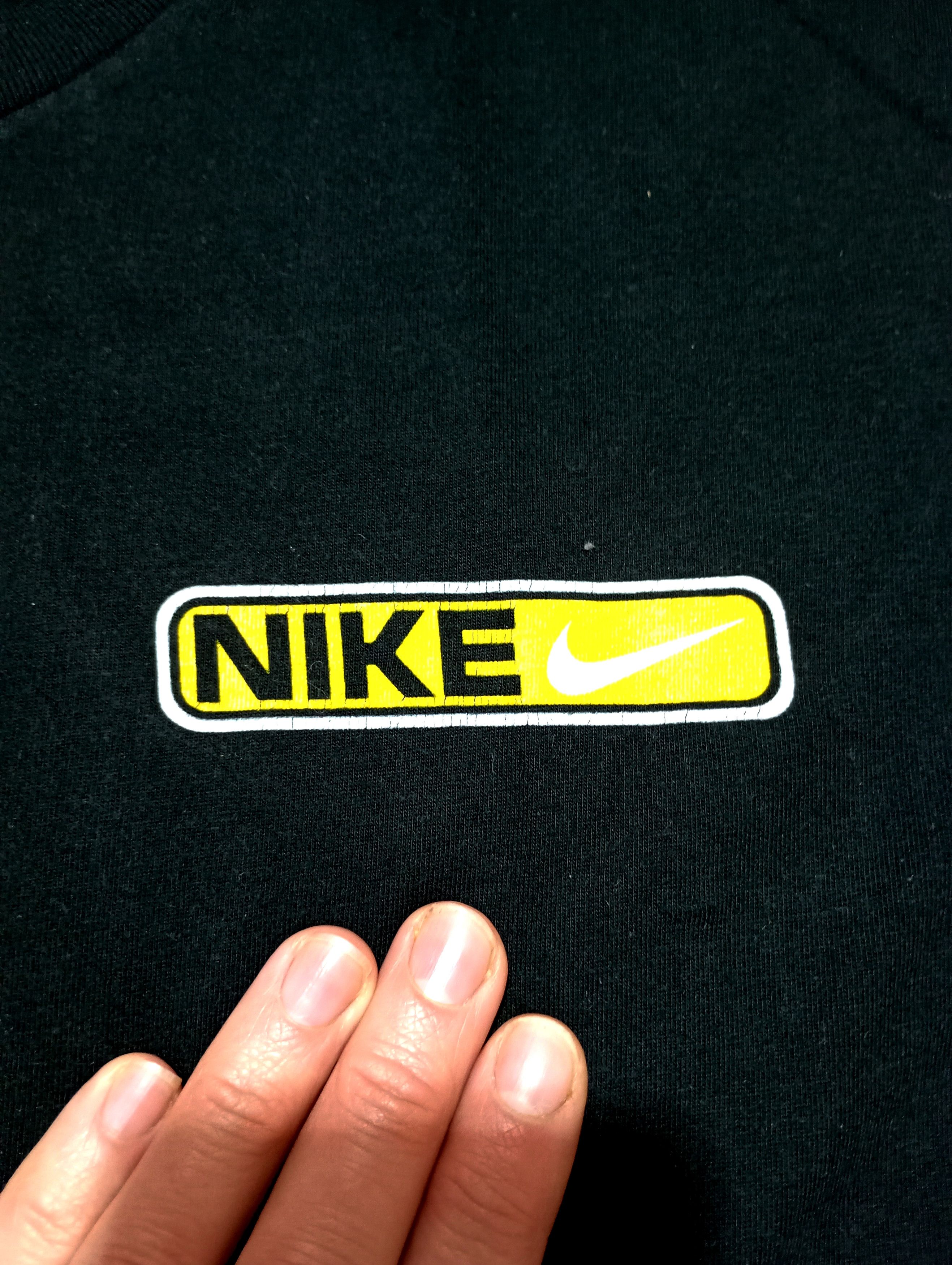 Nike Vintage 90s Nike Air Swoosh logo black t-shirt Size US M / EU 48-50 / 2 - 8 Thumbnail