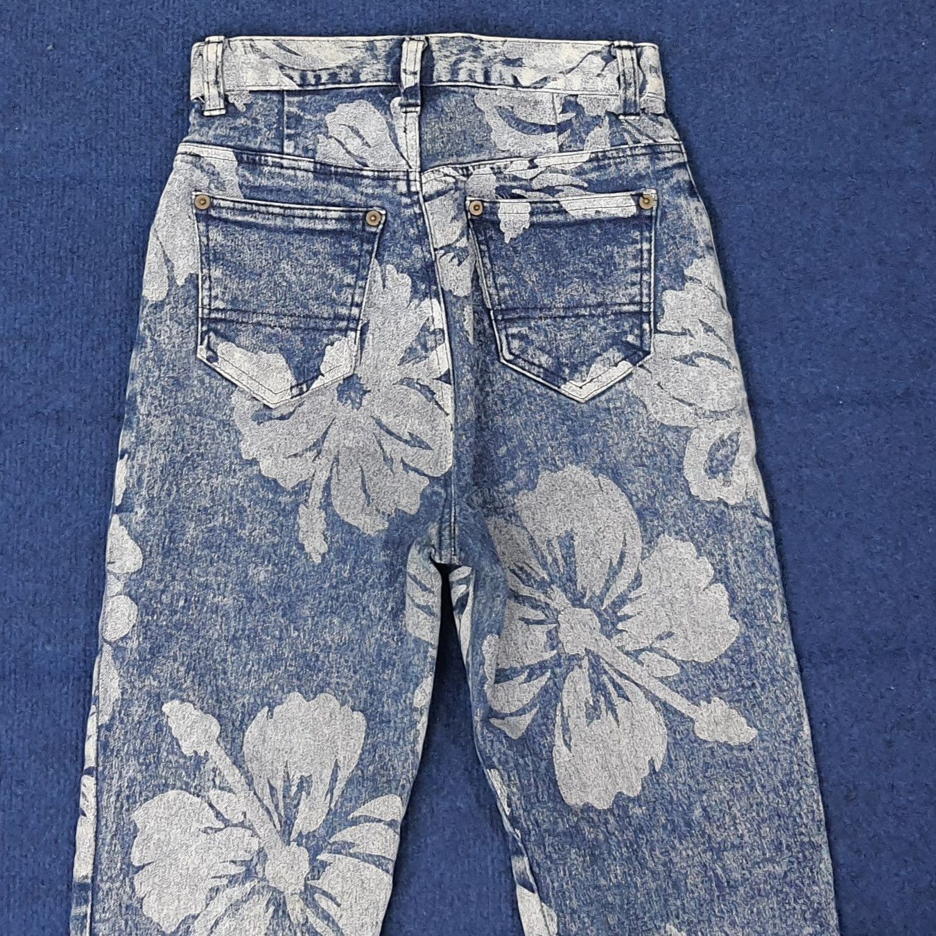 Japanese Brand Vintage Ryu Sports Full Print Jeans C258N26 Size 23" - 4 Thumbnail