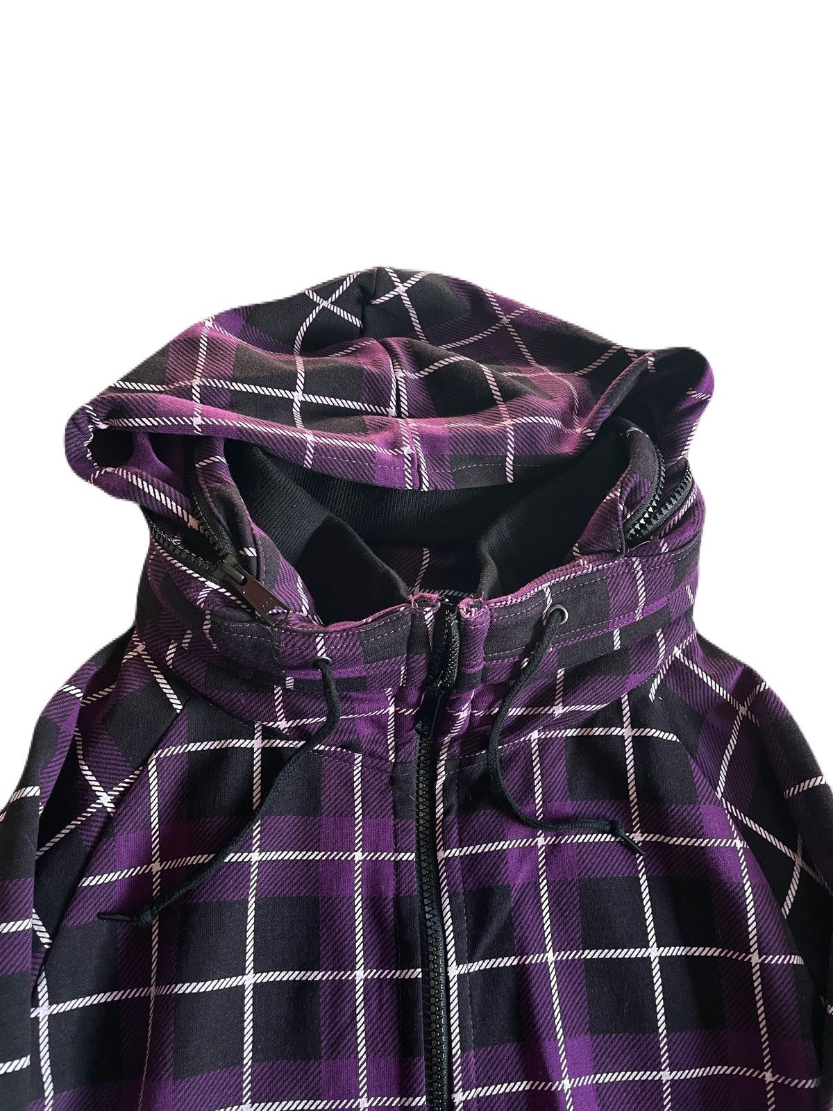 If Six Was Nine 2000s Japanese archive Vkei Bono Plaid Check Hooded Jacket Size US M / EU 48-50 / 2 - 6 Thumbnail