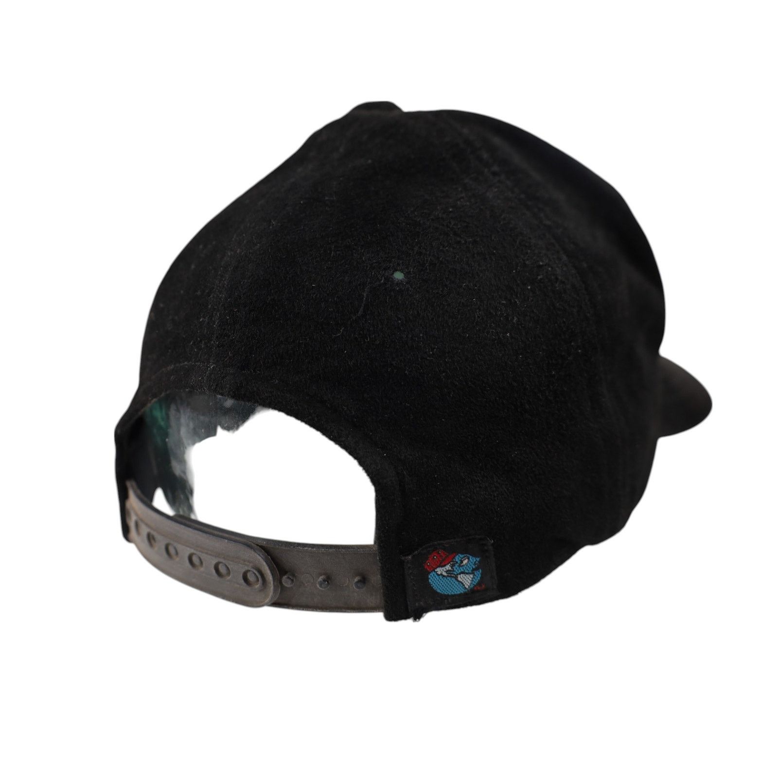 NFL × Vintage Vintage Raiders Football Suede Leather Snapback Hat Size ONE SIZE - 4 Thumbnail