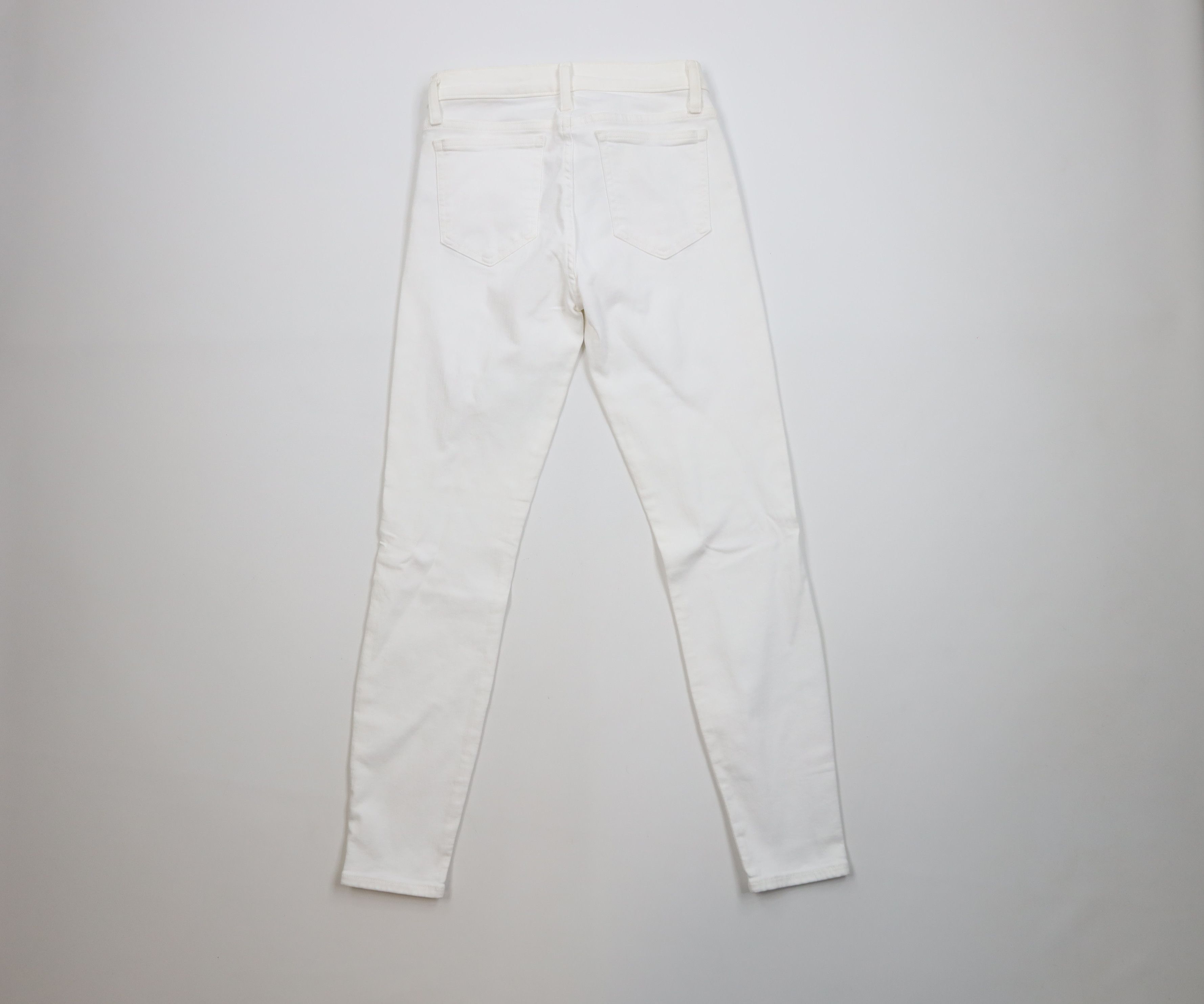 J.Crew New J Crew Stretch Toothpick Skinny Leg Denim Jeans White Size 27" / US 4 / IT 40 - 9 Thumbnail