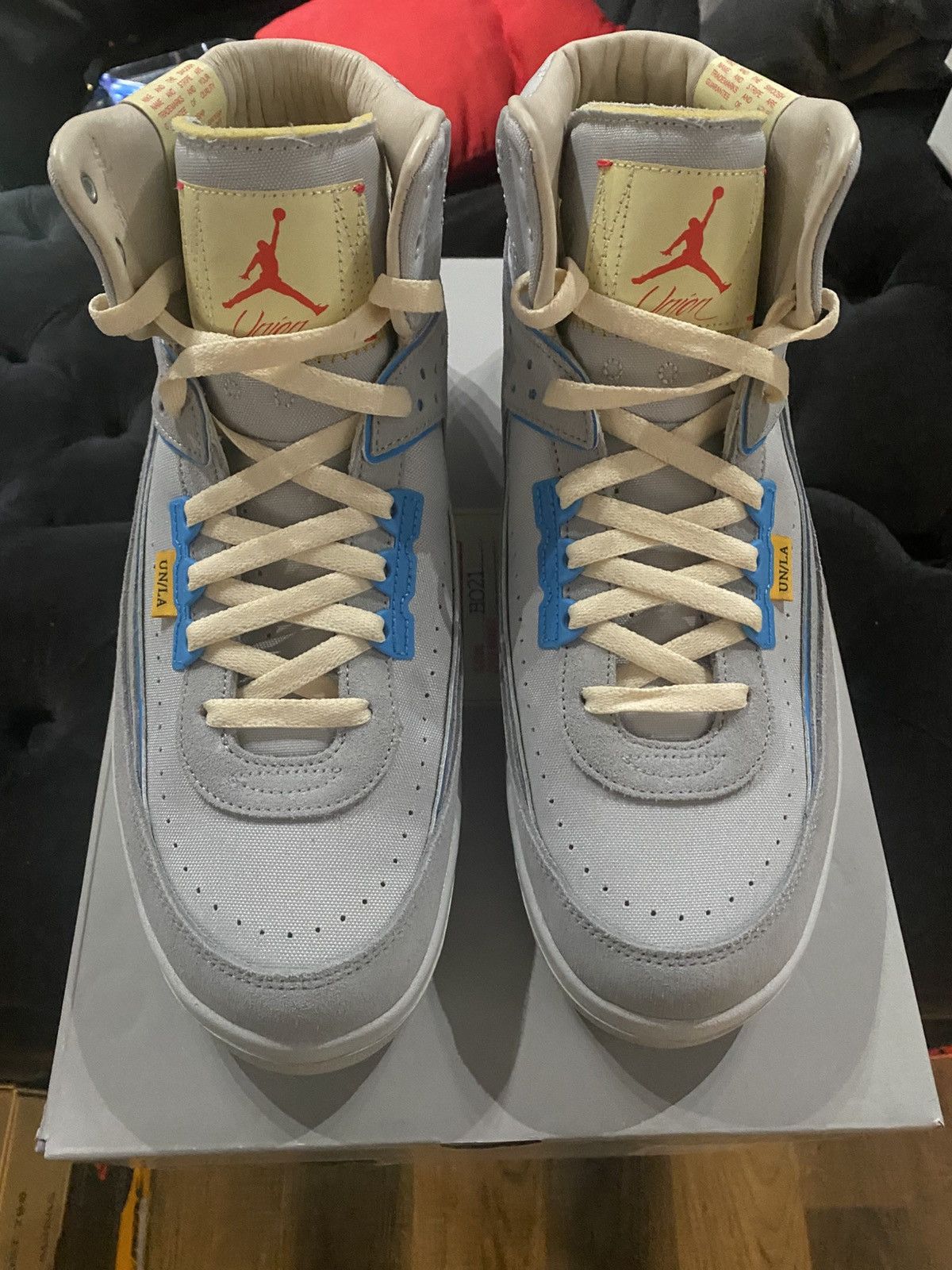Nike Air Jordan 2 Union Grey Fog DN3802-001 Men Size 12 Used Size US 12 / EU 45 - 3 Thumbnail