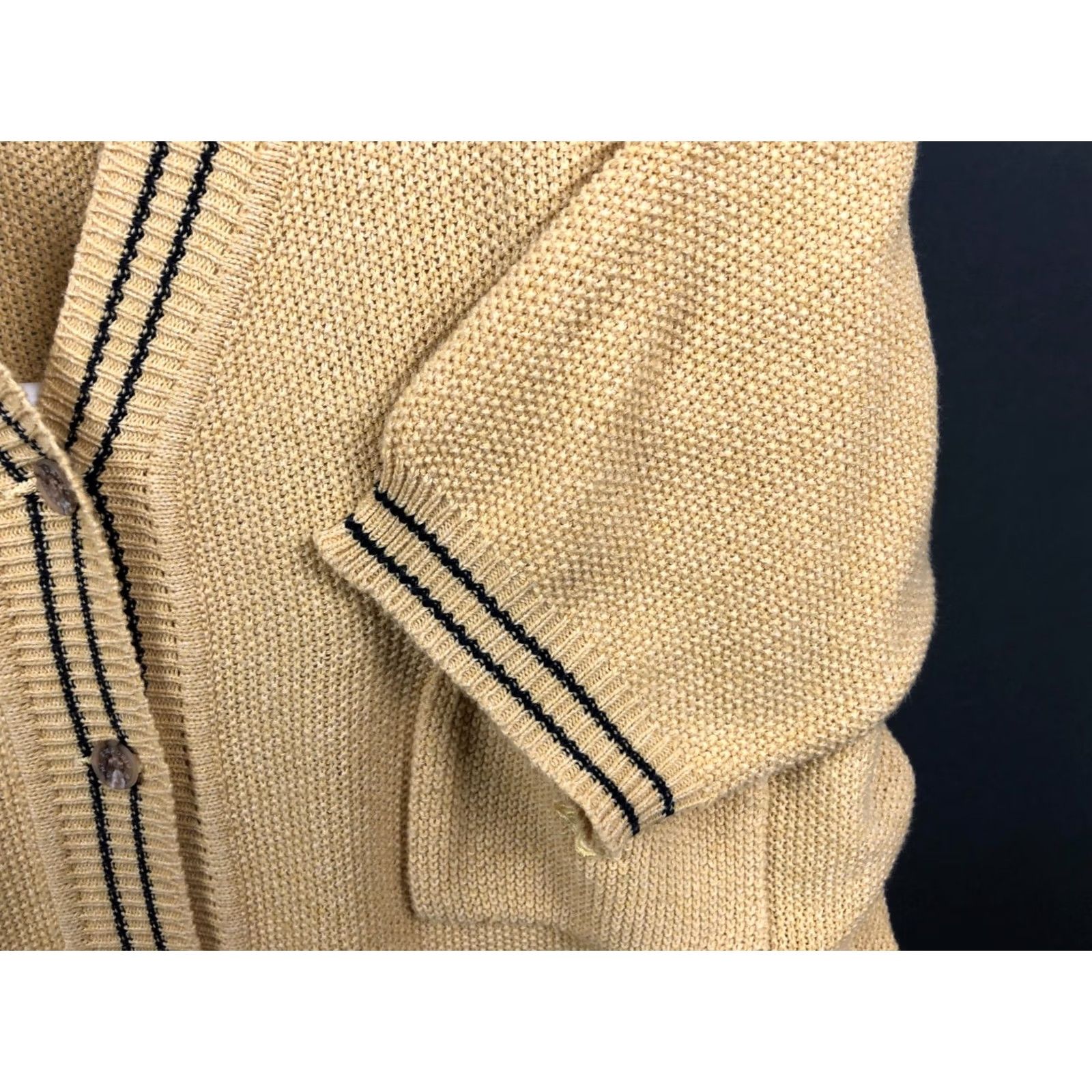 Emporio Armani Emporio Armani Cardigan Size 44 Yellow Cotton Blend Short Sleeve Women's Size M / US 6-8 / IT 42-44 - 7 Thumbnail