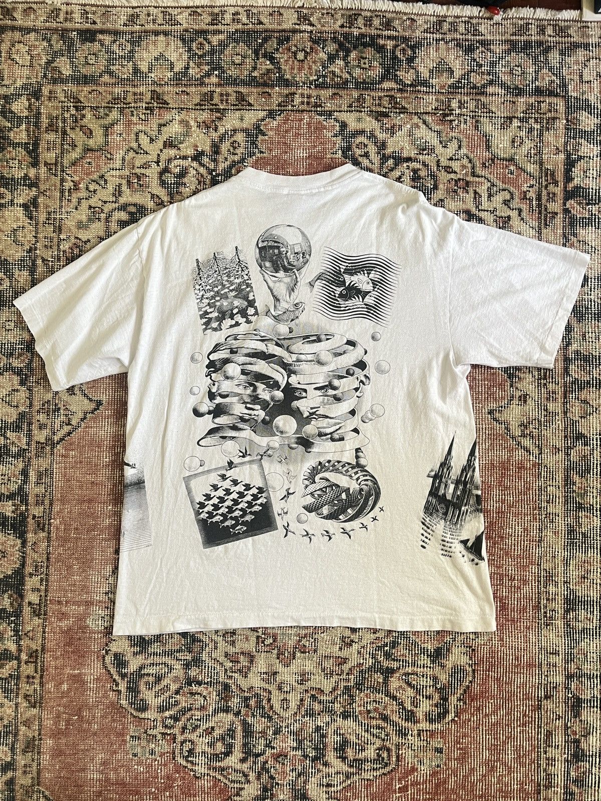 All factory over print M.c. Escher shirt Andazia