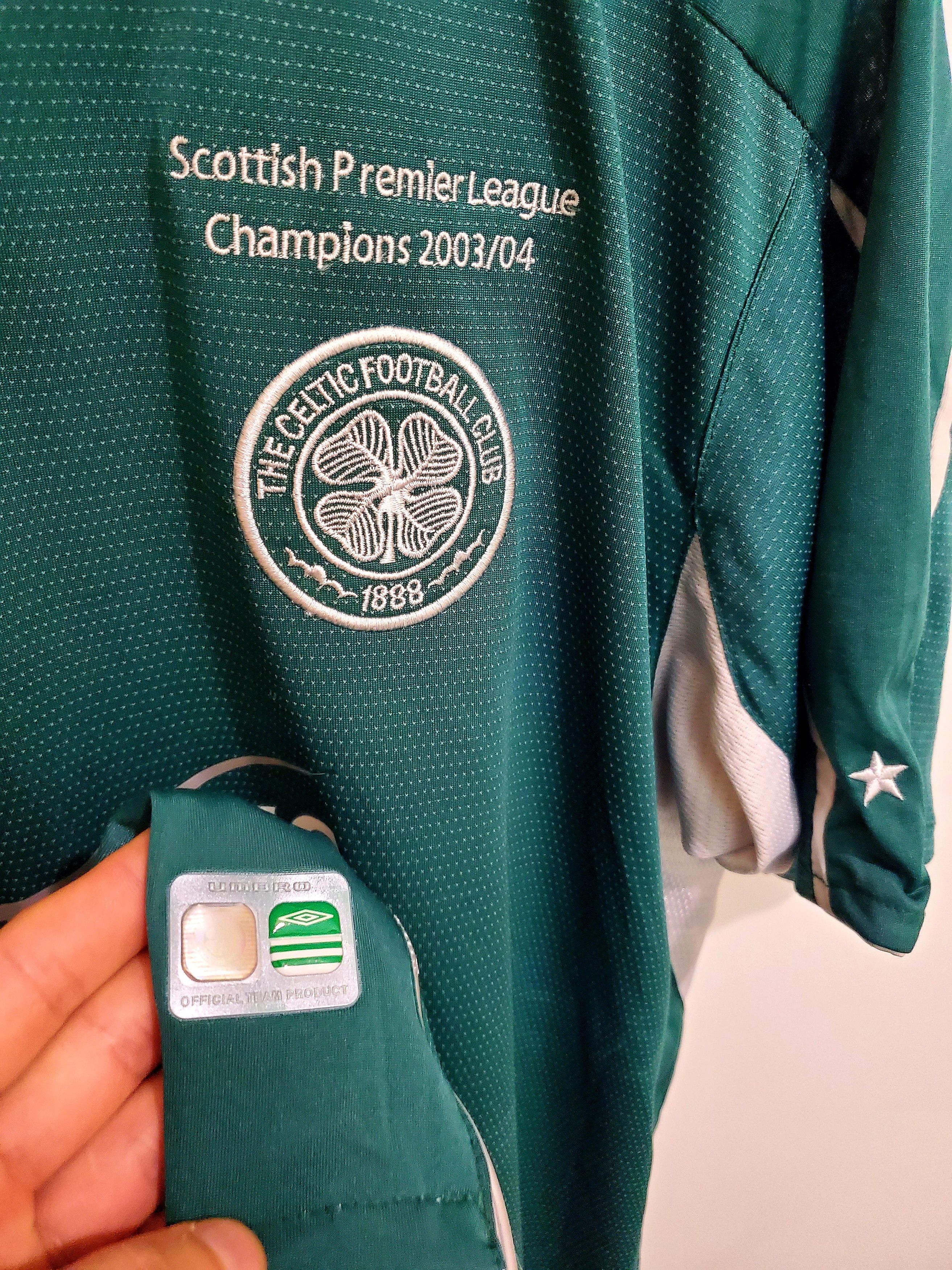 Umbro × Vintage Umbro Celtic 2004 2005 Away Champions #8 THOMPSON JERSEY Xl Size US XL / EU 56 / 4 - 6 Thumbnail